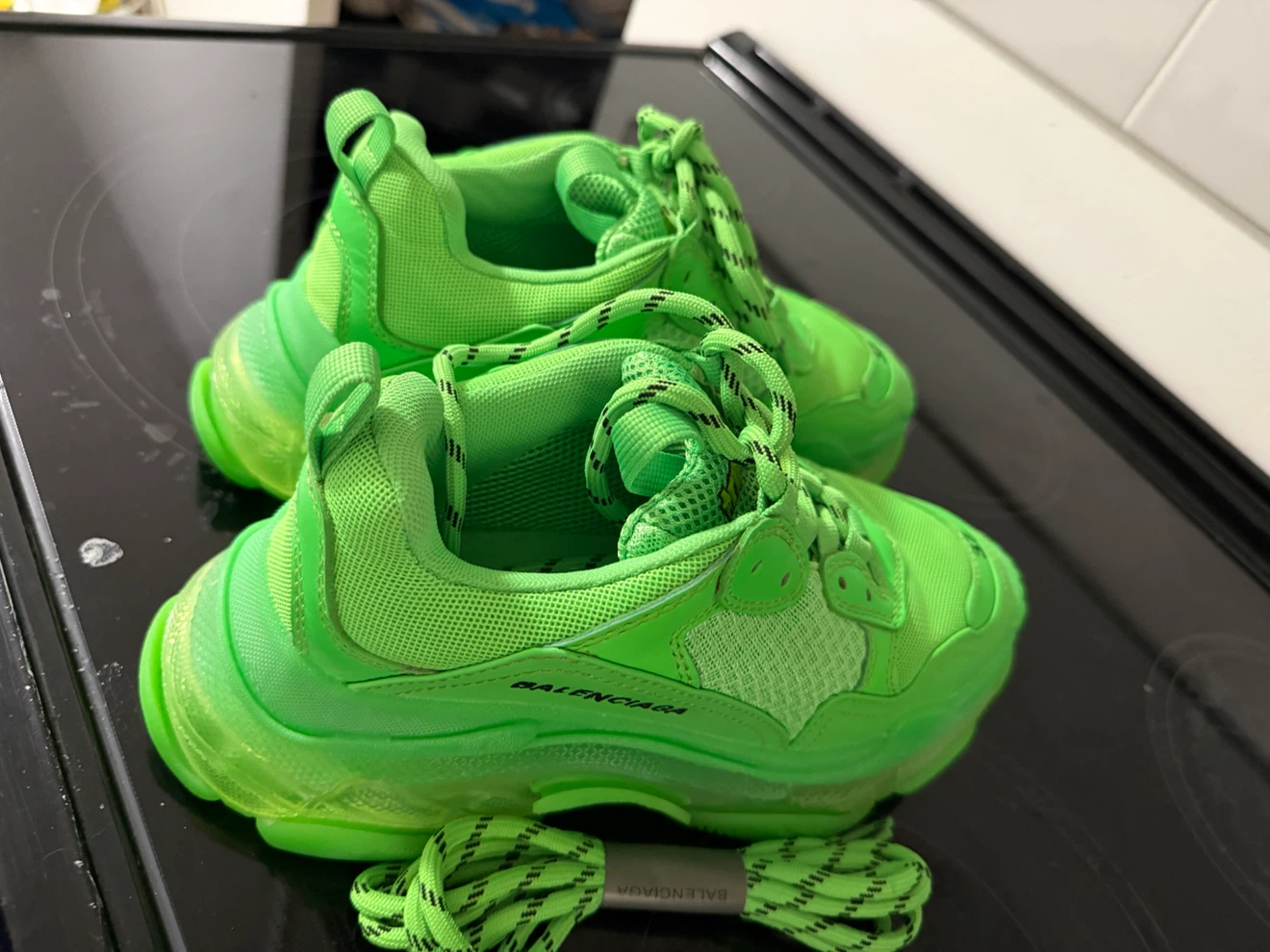 Balenciaga Triple S Sneakers Neon Green - photo 4