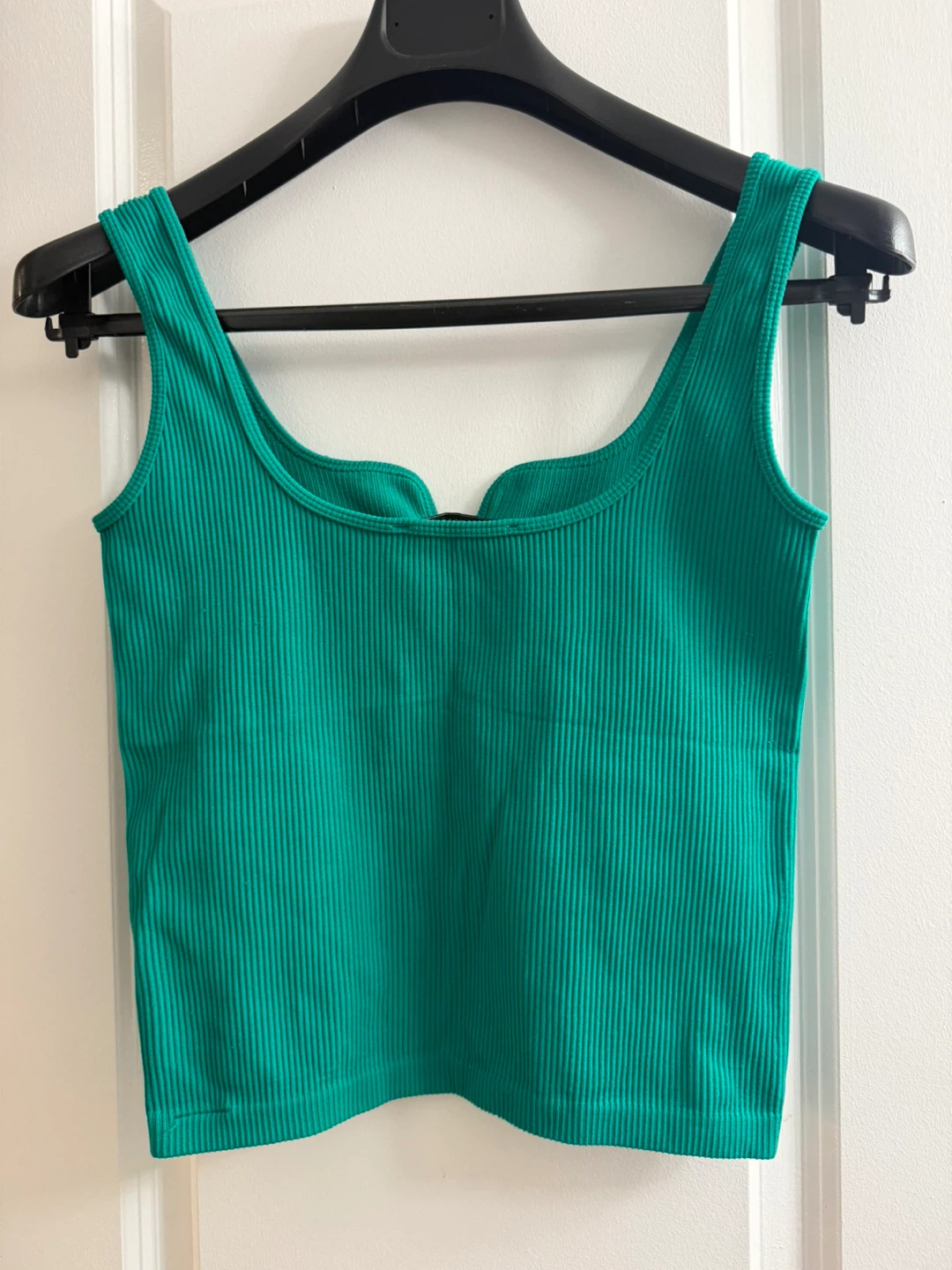 Green Ribbed Tank Top - photo 2
