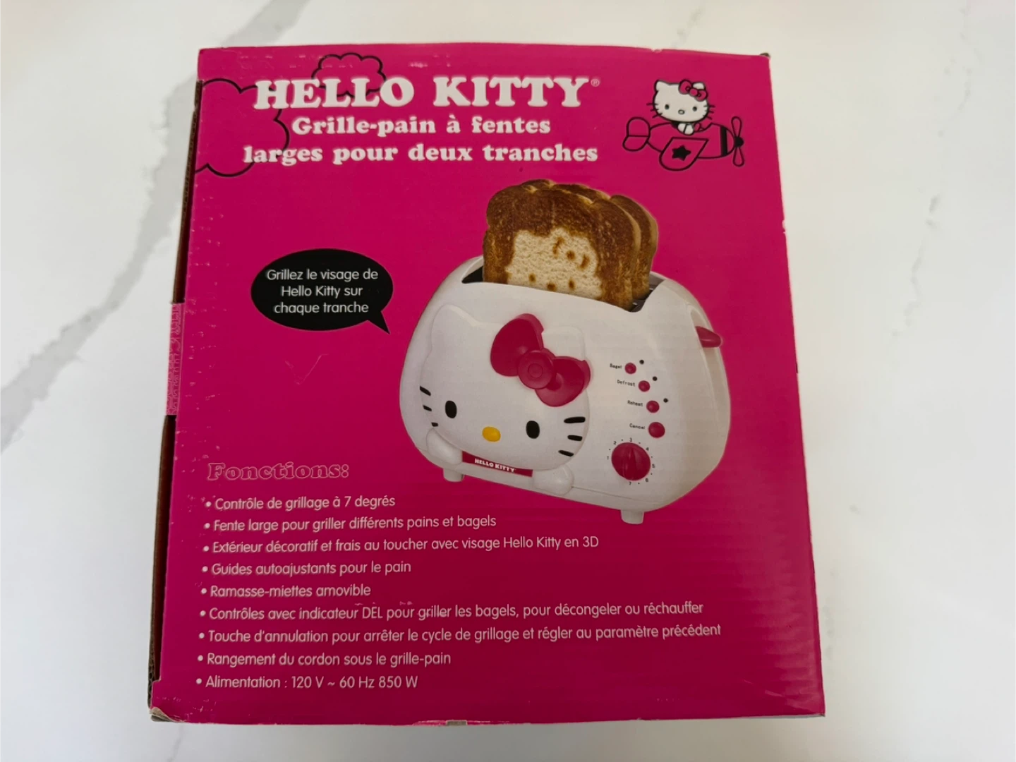 Hello Kitty 2-Slice Wide Slot Toaster w/ Cool Touch NIB - photo 5