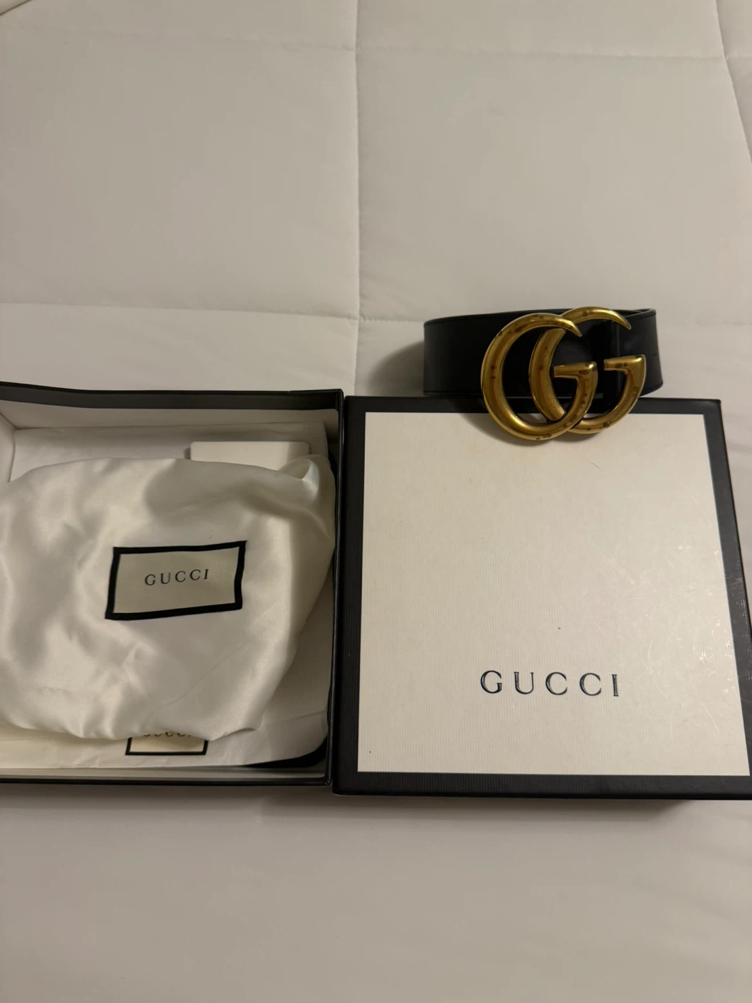Gucci GG Marmont Leather Belt