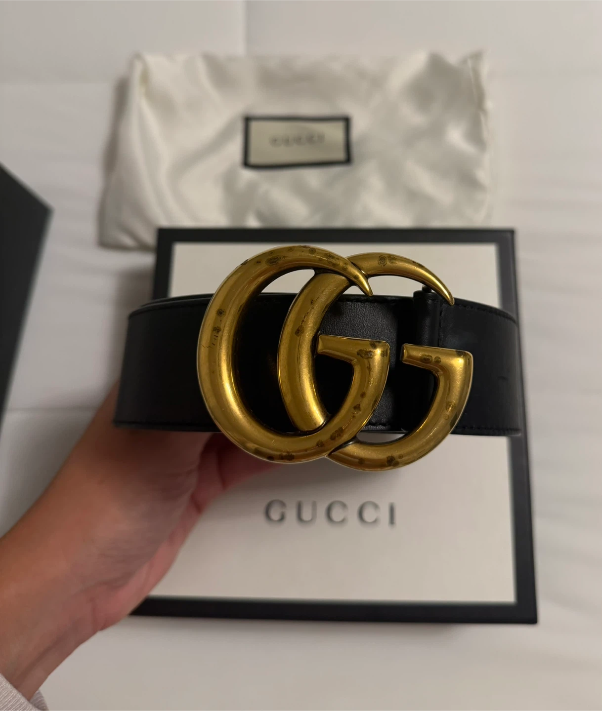 Gucci GG Marmont Leather Belt - photo 2