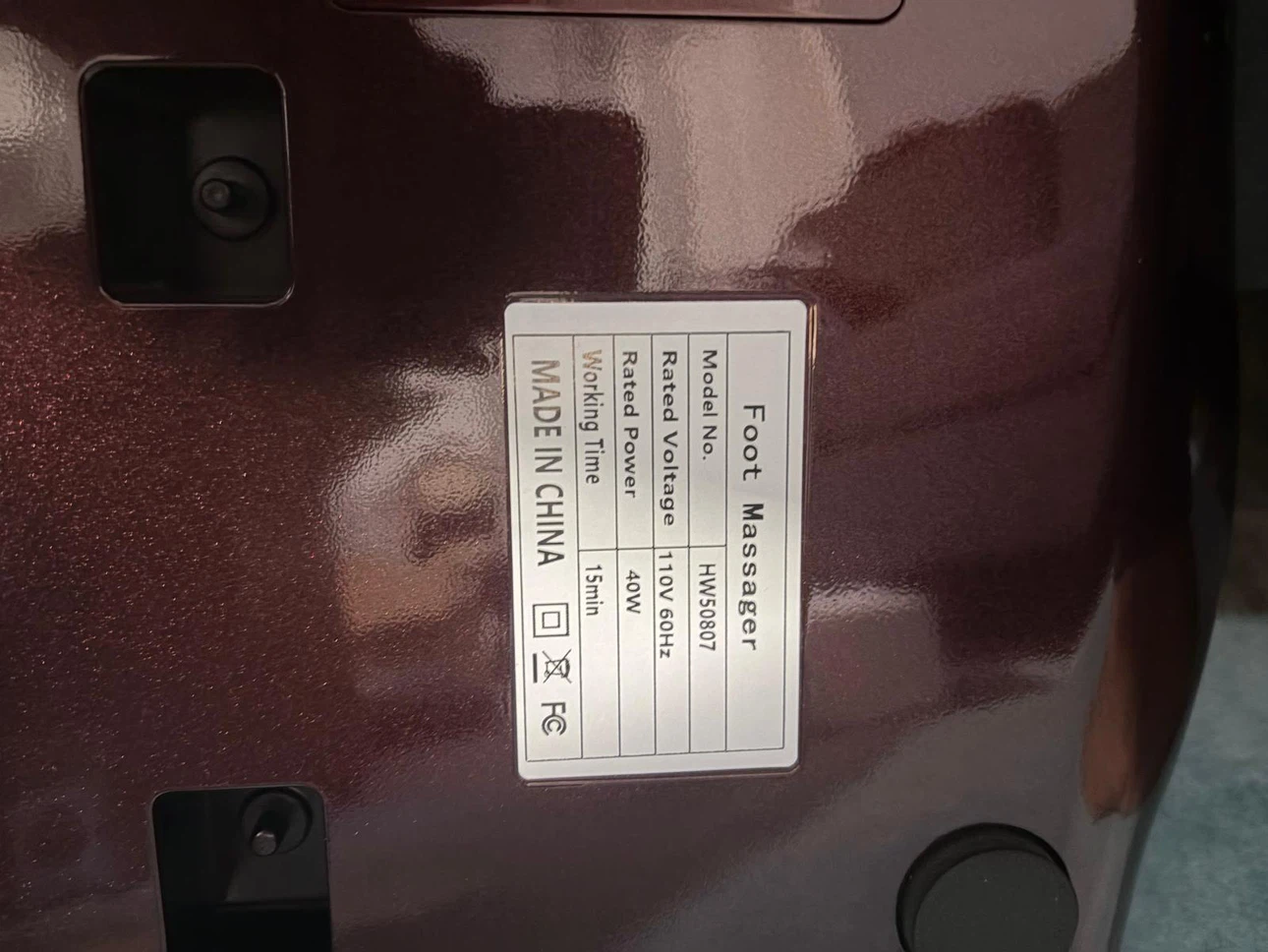 Foot Massager Model HW5087 - photo 3