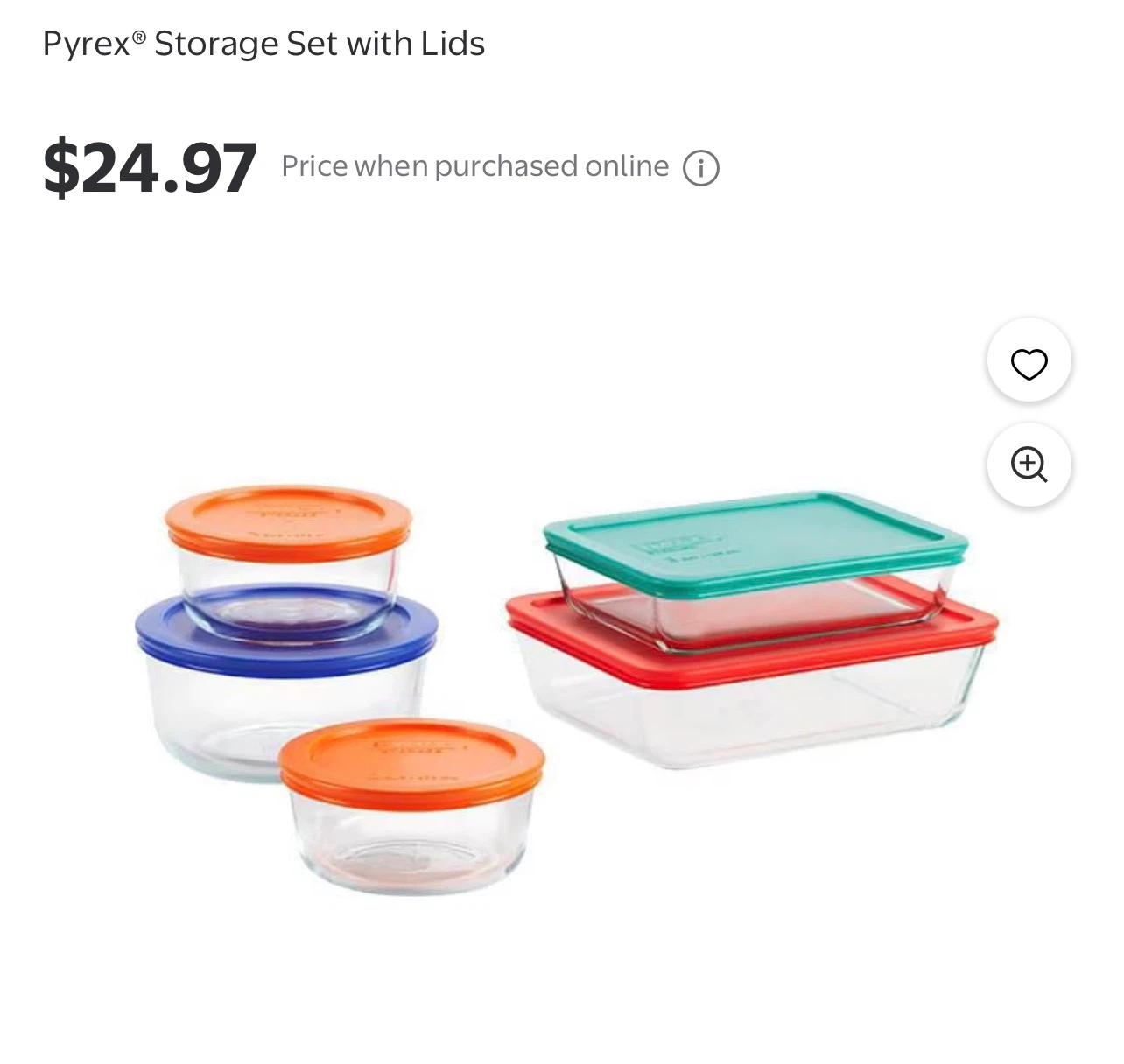 Pyrex Storage Set with Lids