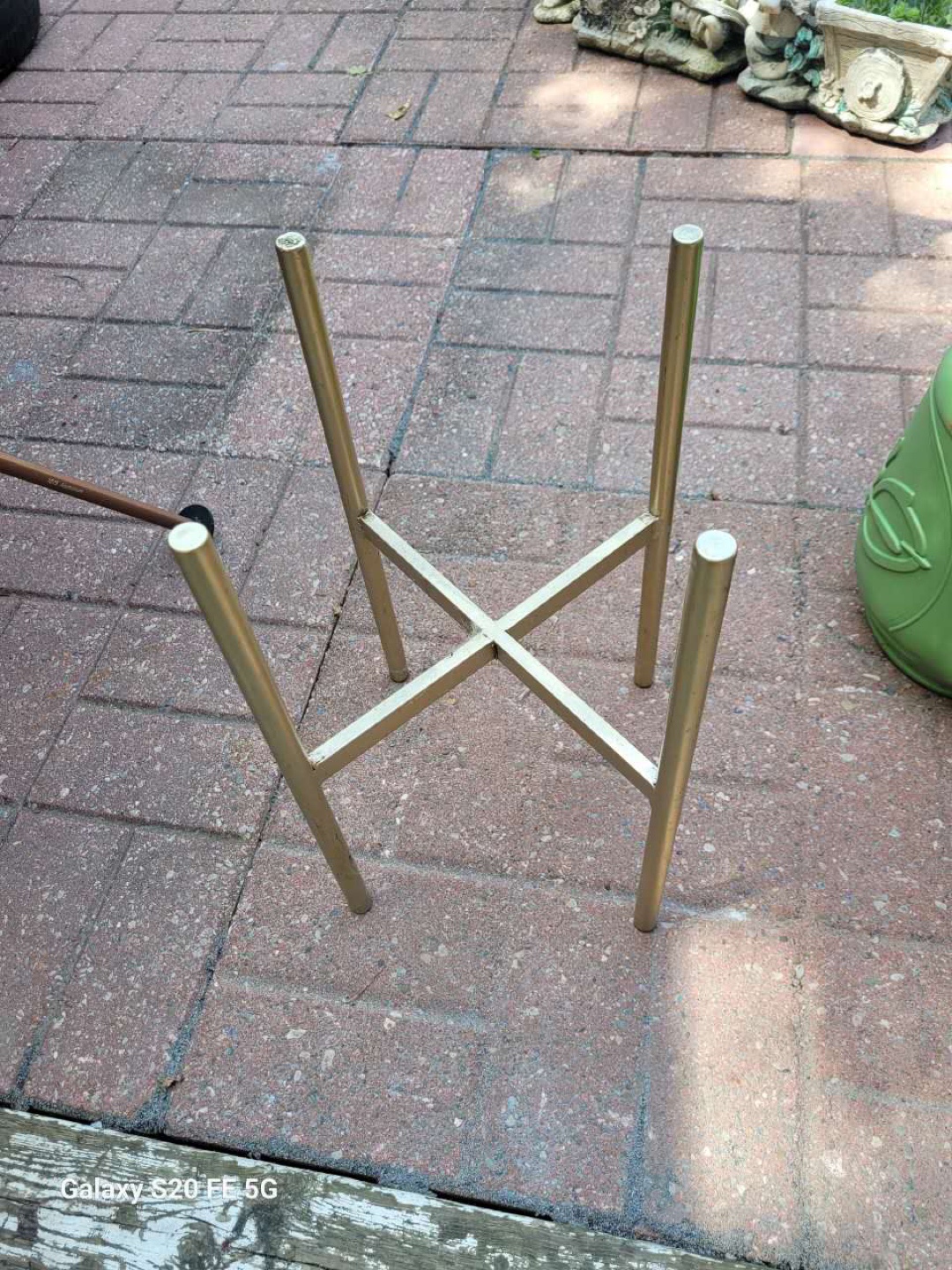 Gold Metal Plant Stand
