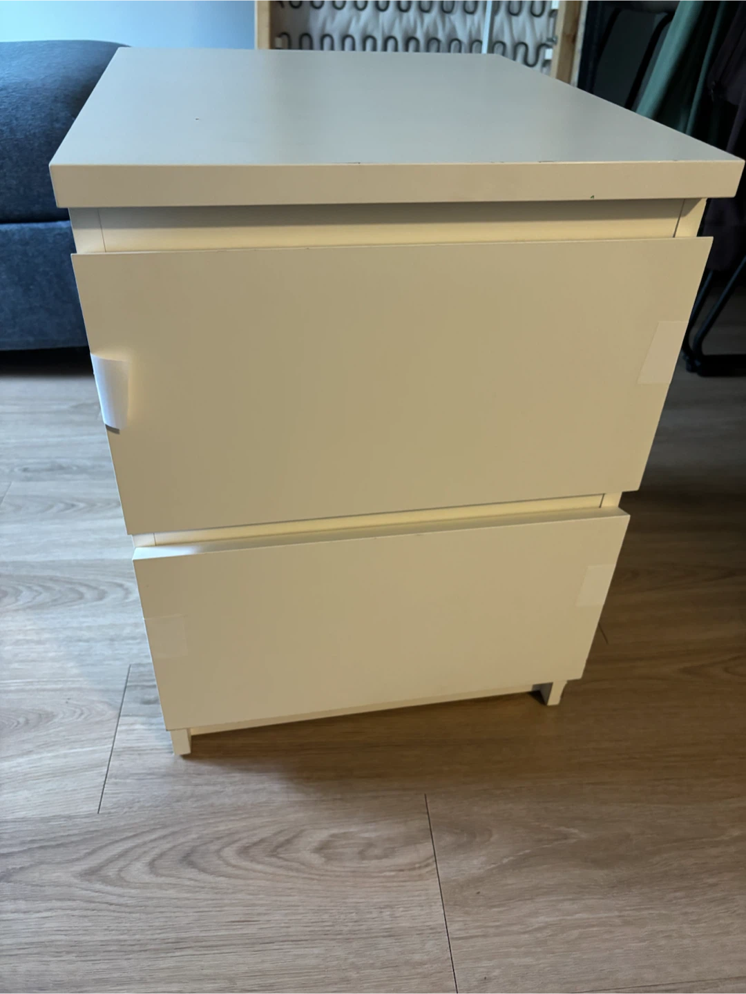 IKEA White 2-Drawer Nightstand