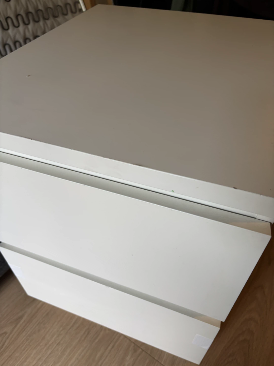 IKEA White 2-Drawer Nightstand - photo 2