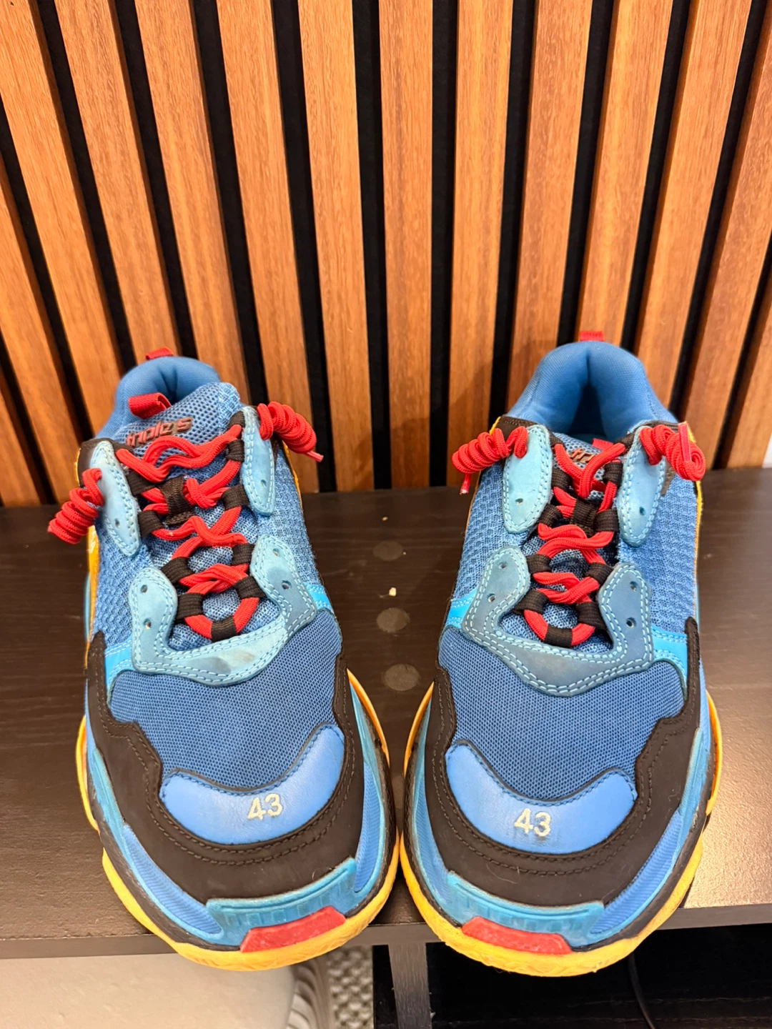 Balenciaga Triple S Sneakers Blue Yellow Red - photo 3