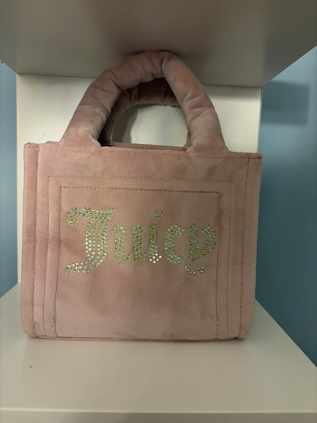 Juicy Couture Pink Velour Tote Bag