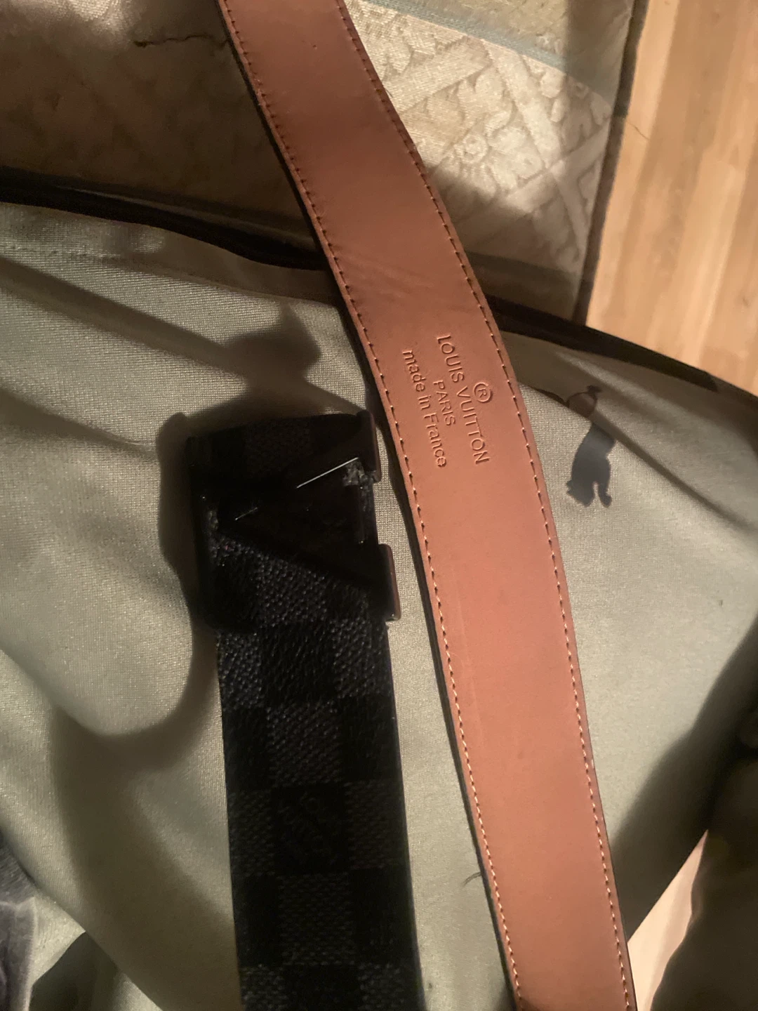 Louis Vuitton Damier Graphite Belt