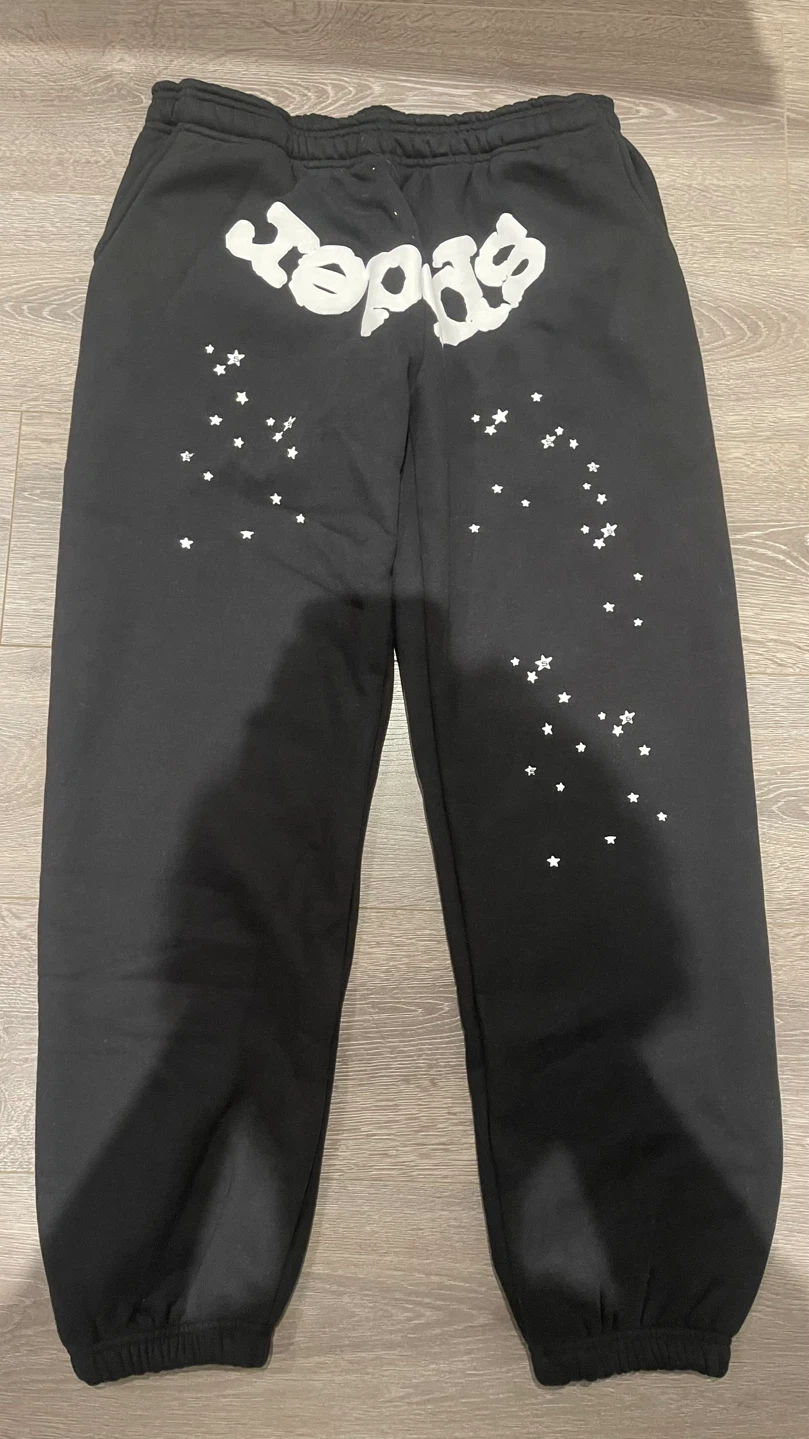 Black Sp5der Pants