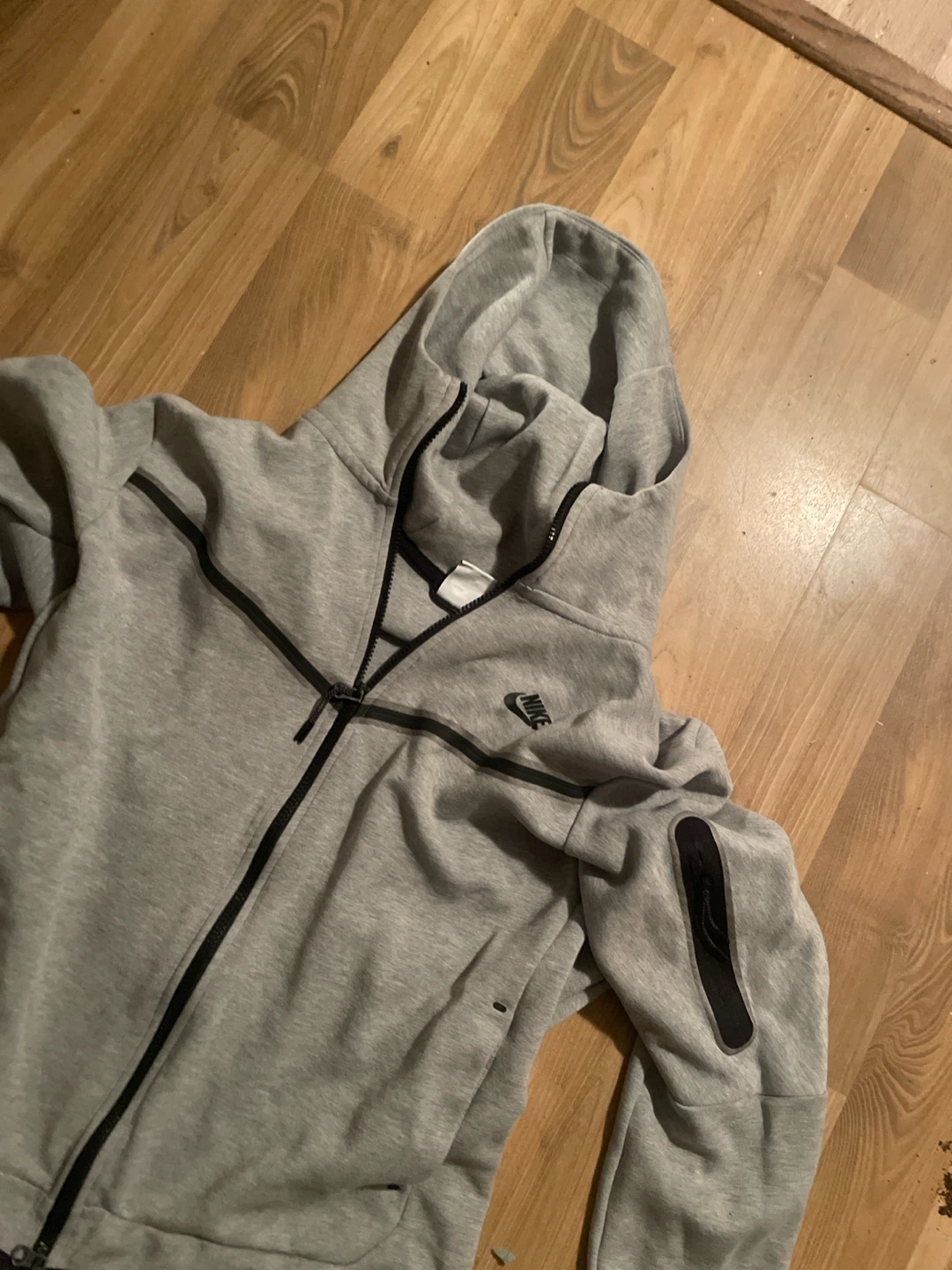 Nike Tech Fleece Full-Zip Hoodie - Grey - photo 3