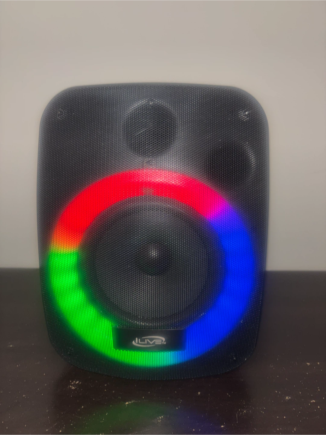 iLive Portable Bluetooth Speaker with LED Lights