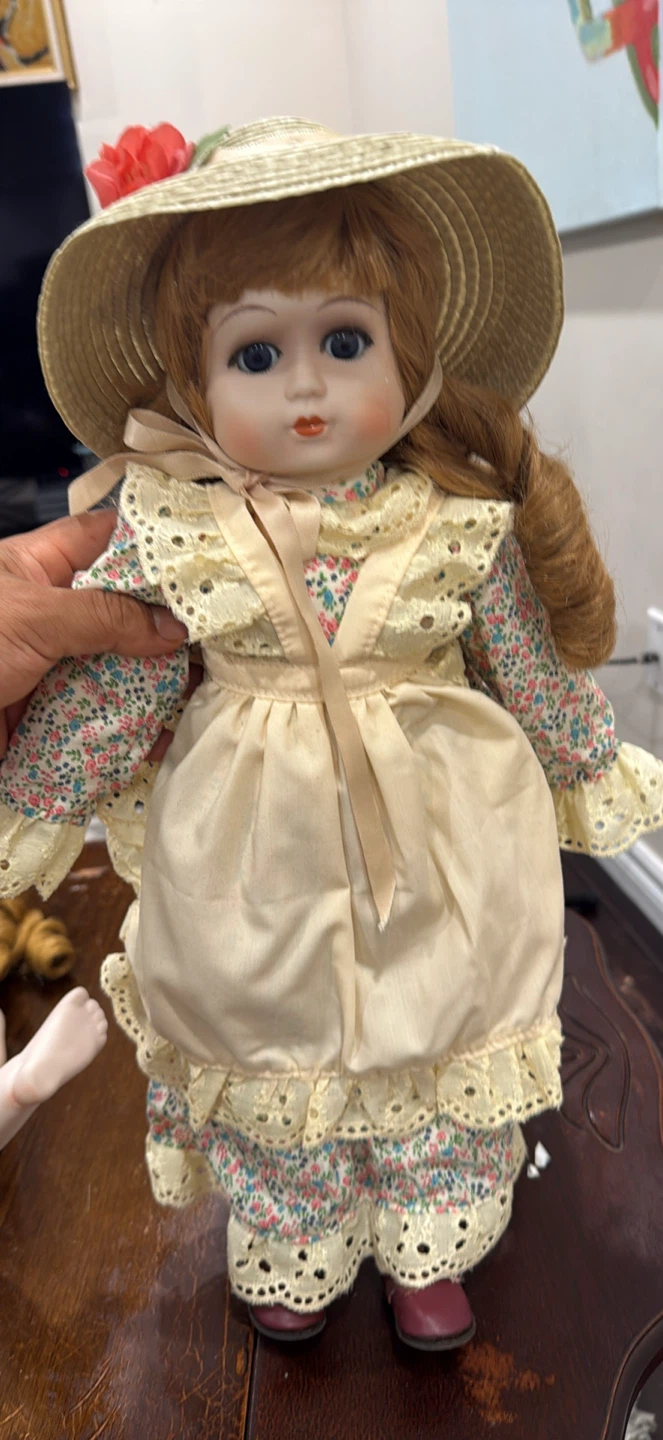 Three Collectible Porcelain Dolls
