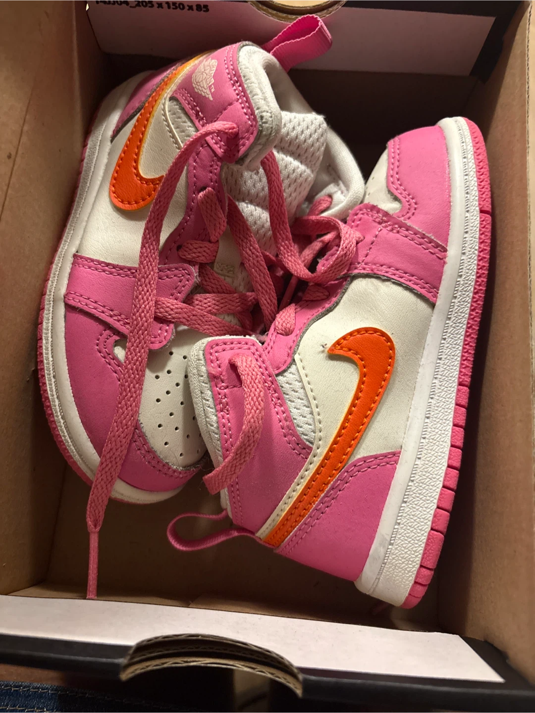 Jordan 1 Mid TD Pinksicle/Safety Orange - photo 2