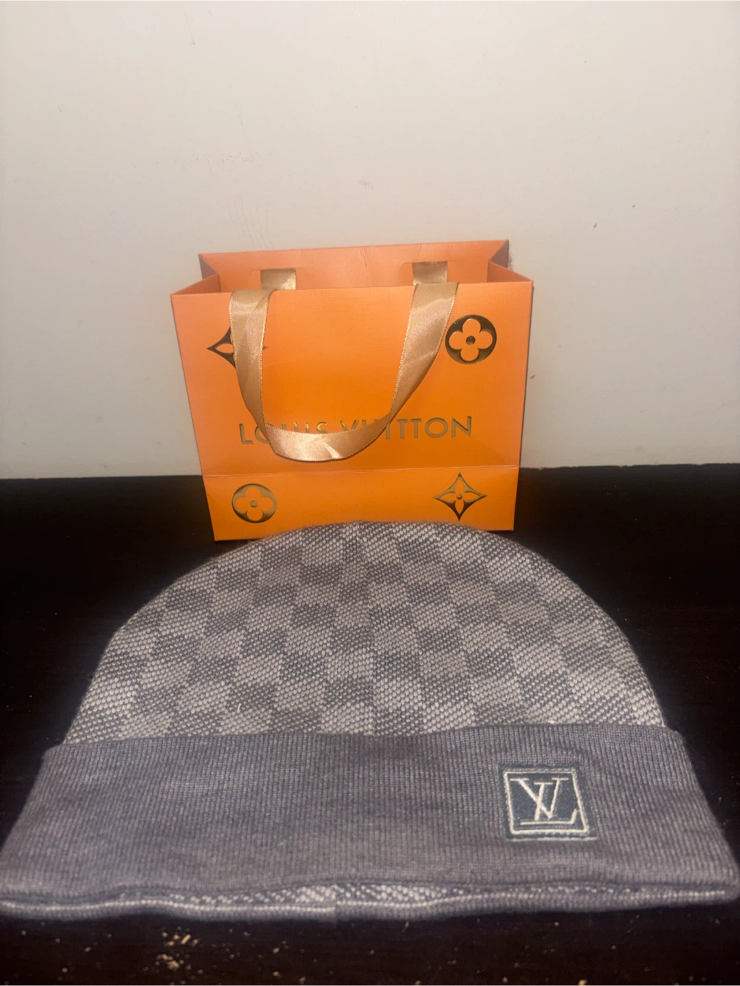 PLEASE CONTACT* Louis Vuitton Damier Beanie
