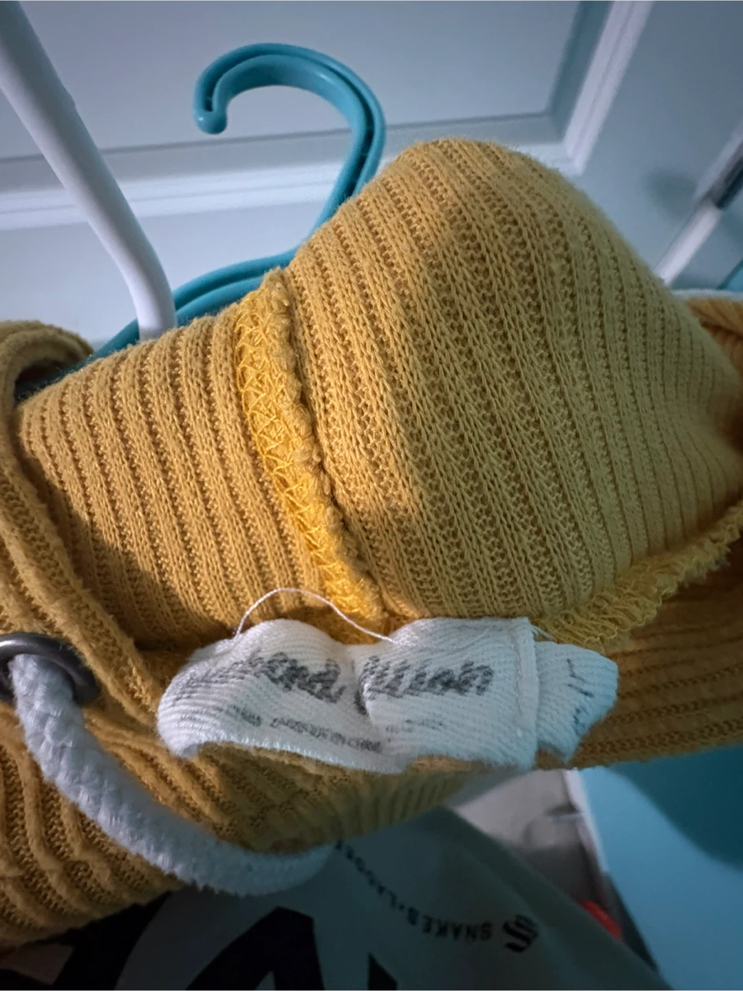 Yellow Cropped Hoodie - photo 3