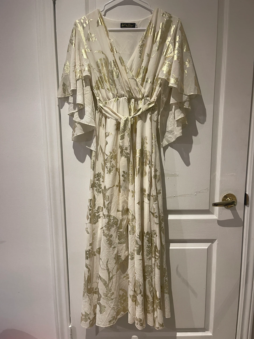 Beige and gold long dress - photo 2