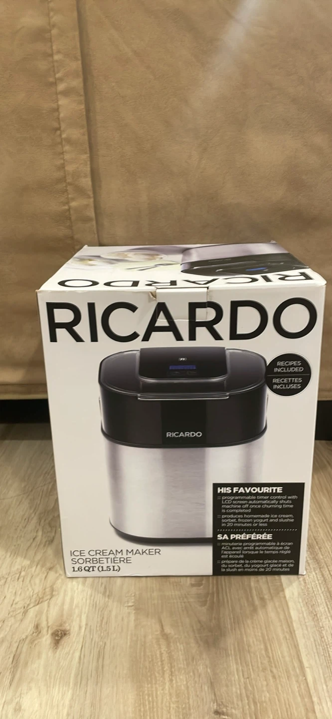 Ricardo icecream/sorbet/smoothie maker