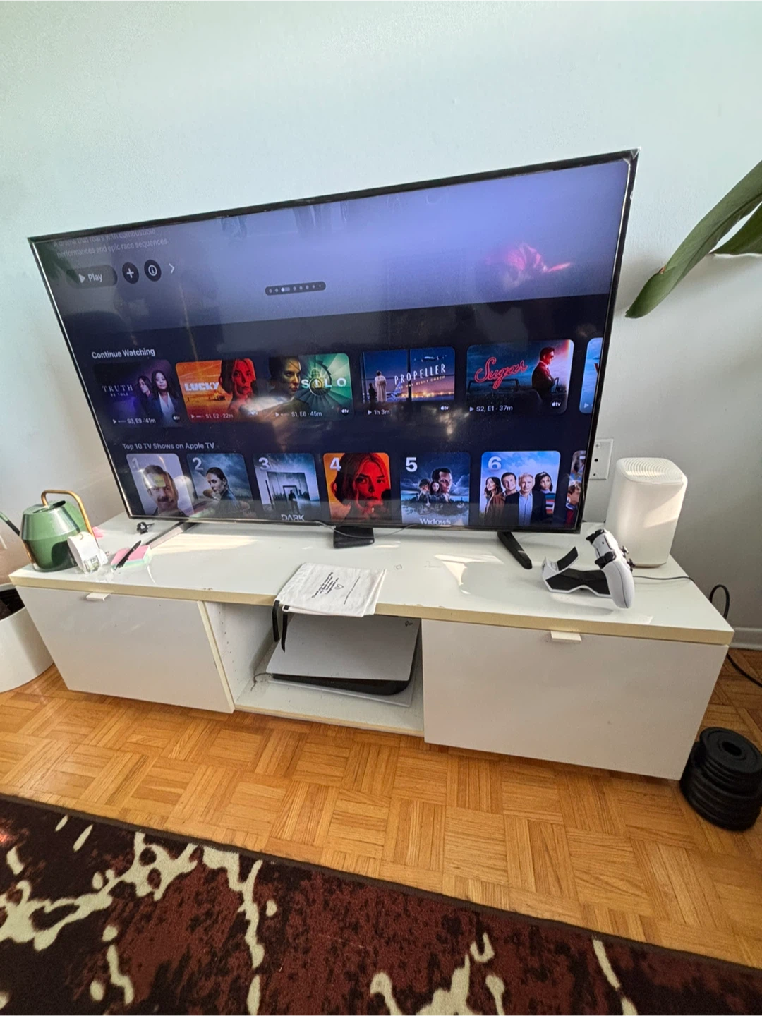 IKEA BYAS White TV Unit