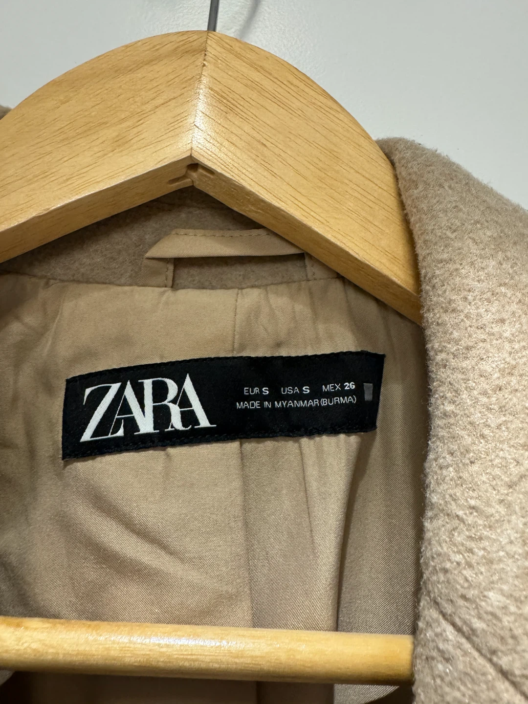 Zara Beige Wool Coat - photo 2