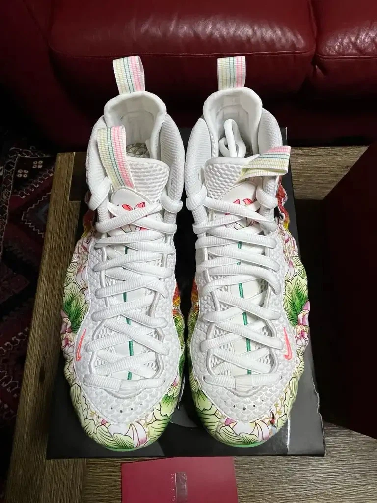 Nike Air Foamposite One Premium Tianjin Lotus Floral Size 8.5