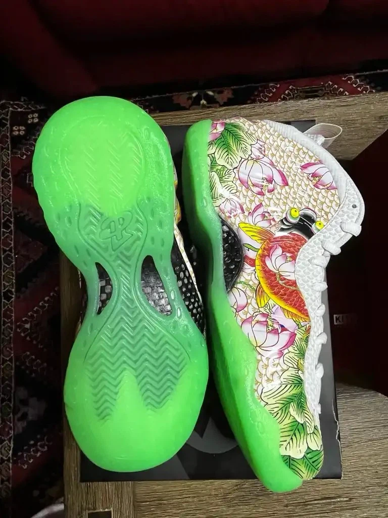 Nike Air Foamposite One Premium Tianjin Lotus Floral Size 8.5 - photo 5