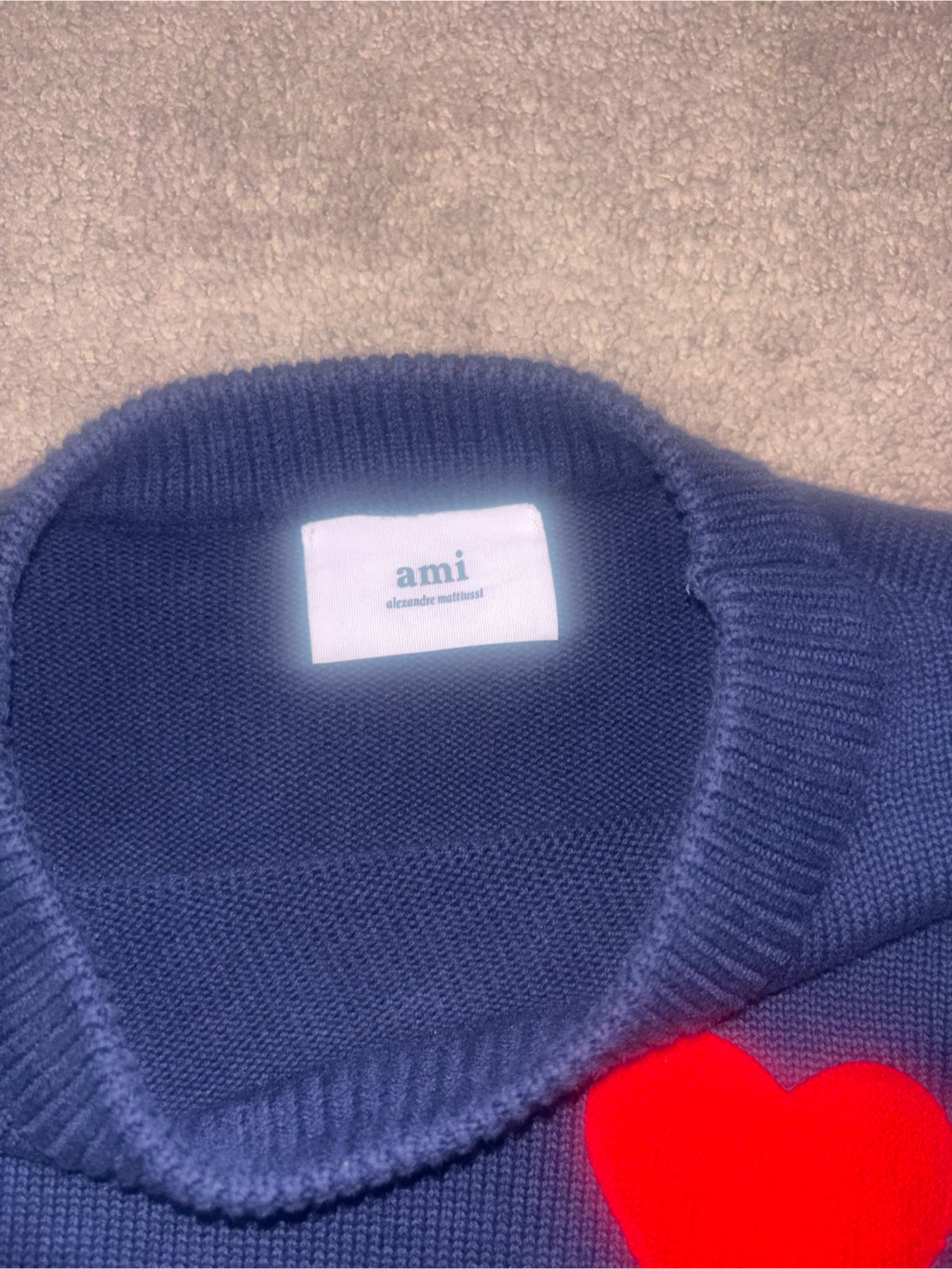 Ami Alexandre Mattiussi Navy Knit Sweater - photo 2