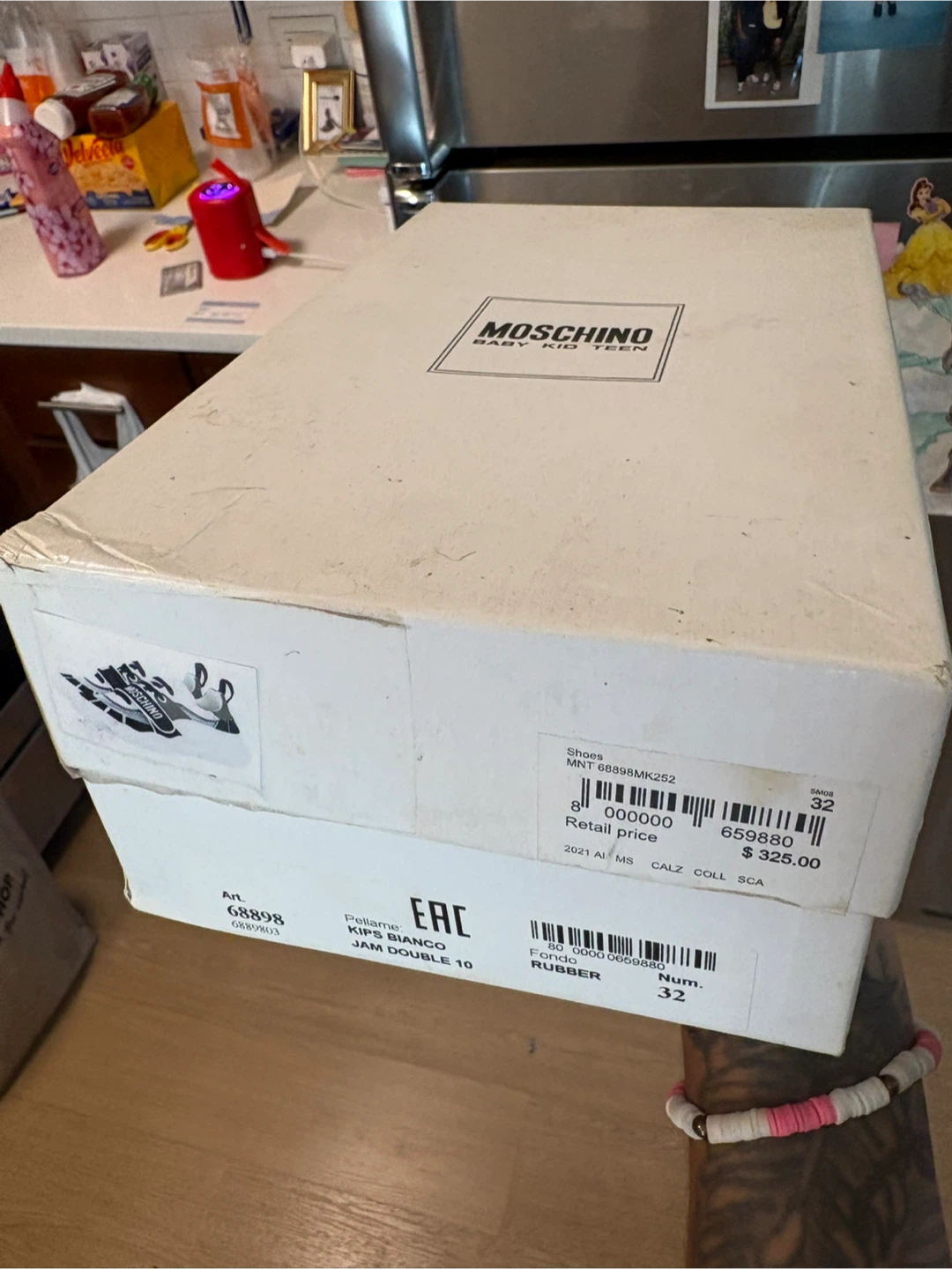 Moschino Kids Sneakers Size 32