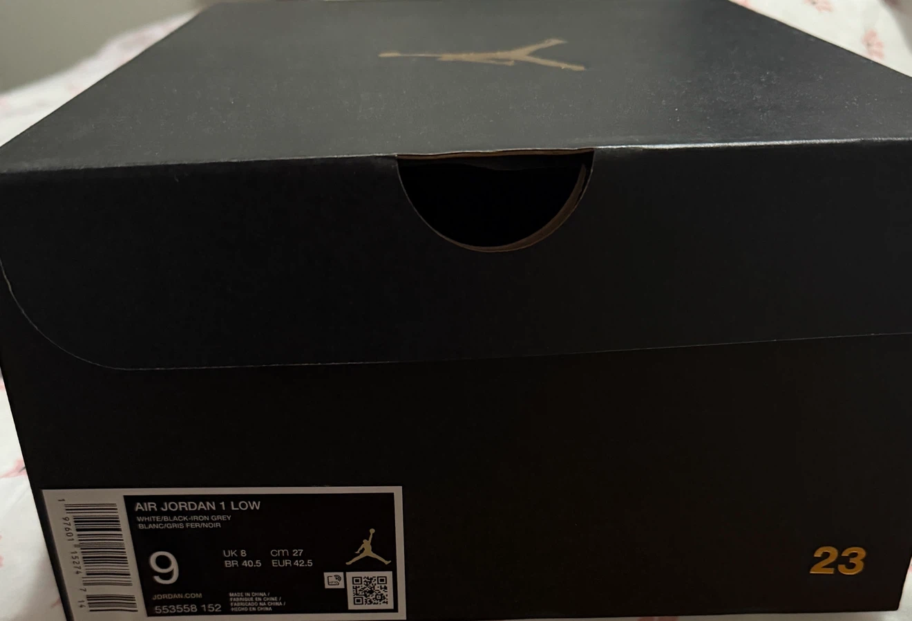 Air Jordan 1 Low White/Black-Iron Grey - photo 3