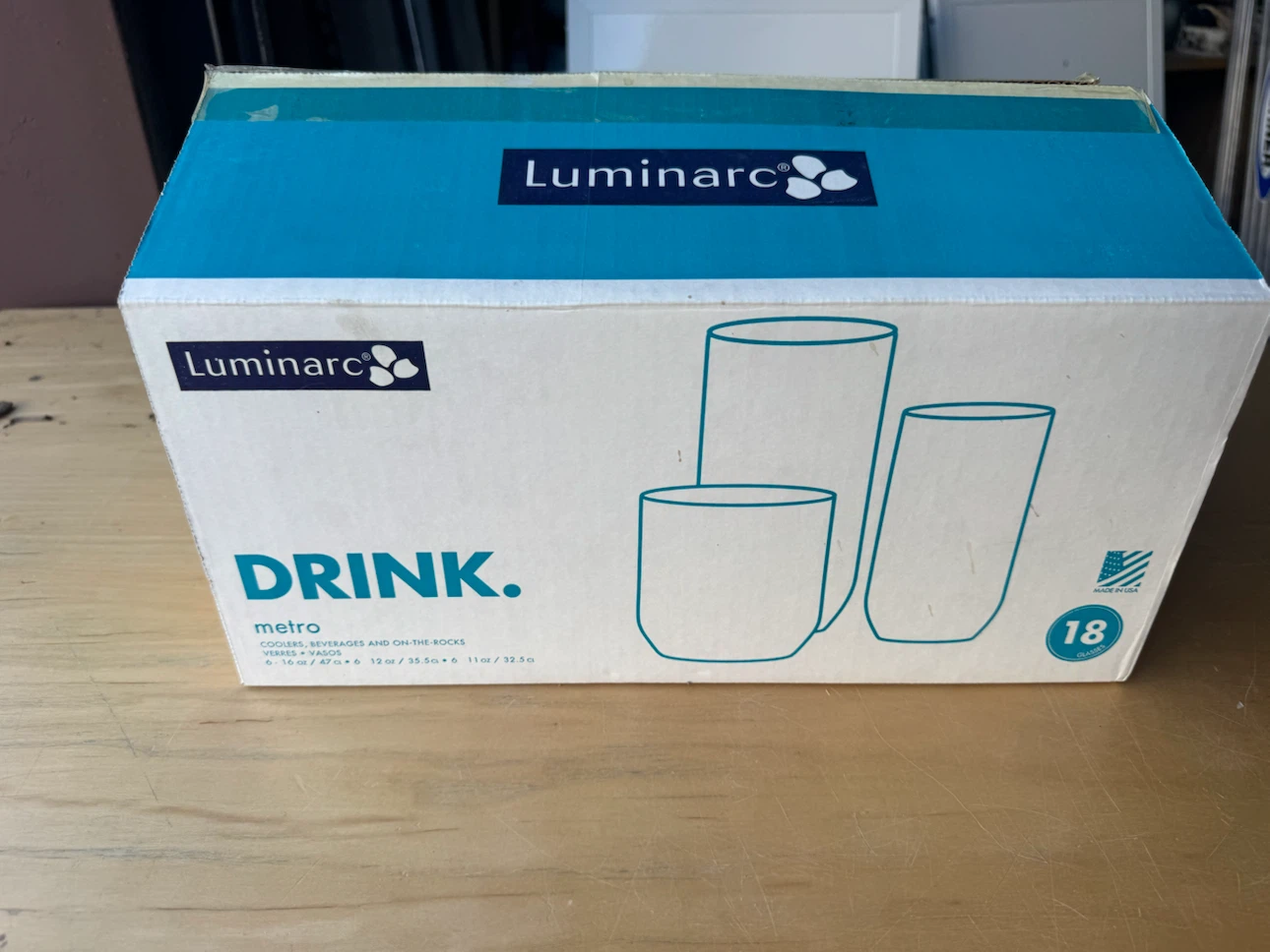 Luminarc Metro 15-Piece Glass Set