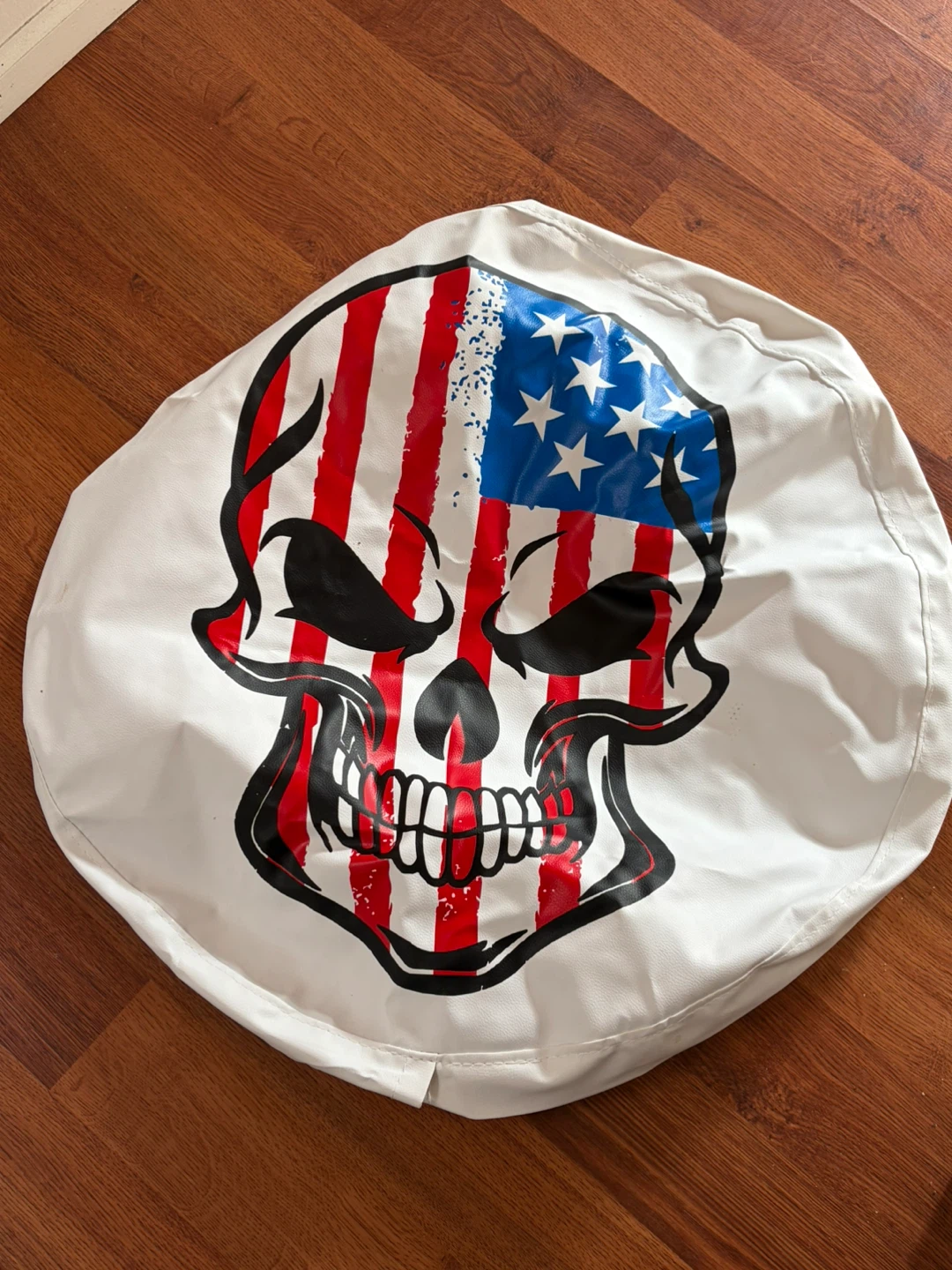 American Flag Skull Spare Tire Cover