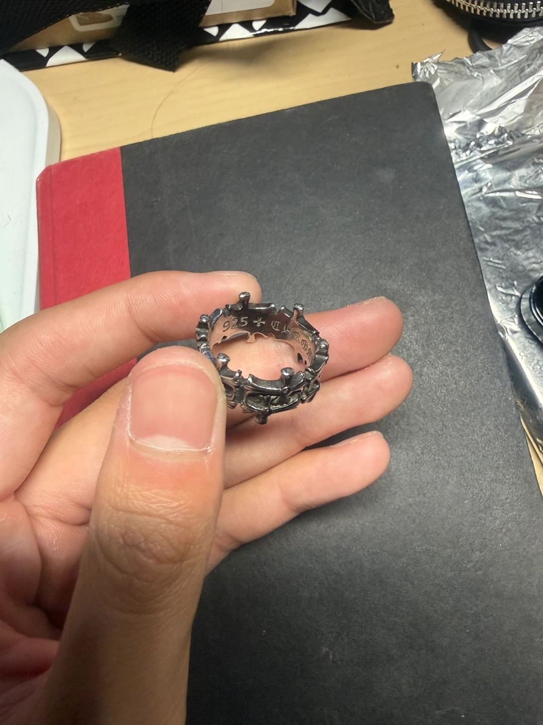 Chrome Hearts Crown Ring - photo 3