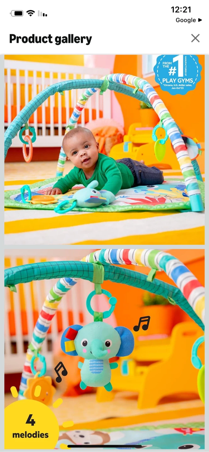 Bright Starts Wild Wiggles FoldAway Activity Gym - photo 3