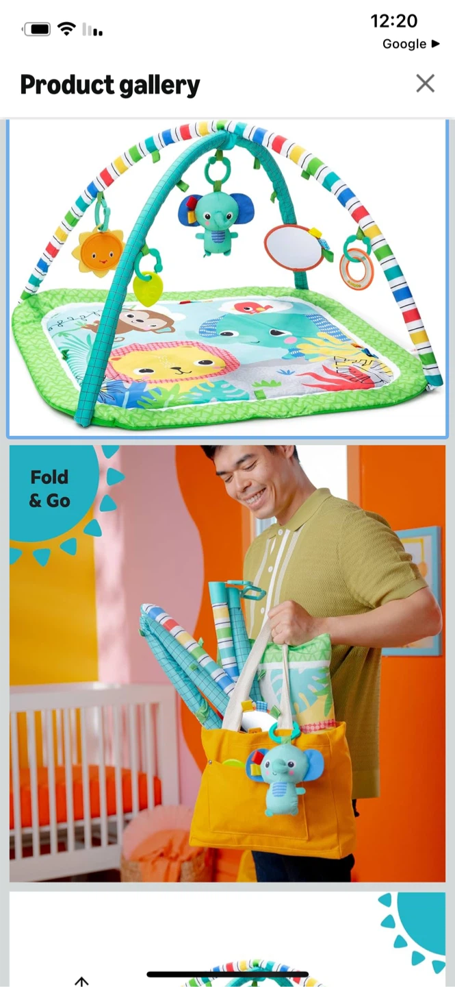 Bright Starts Wild Wiggles FoldAway Activity Gym - photo 4