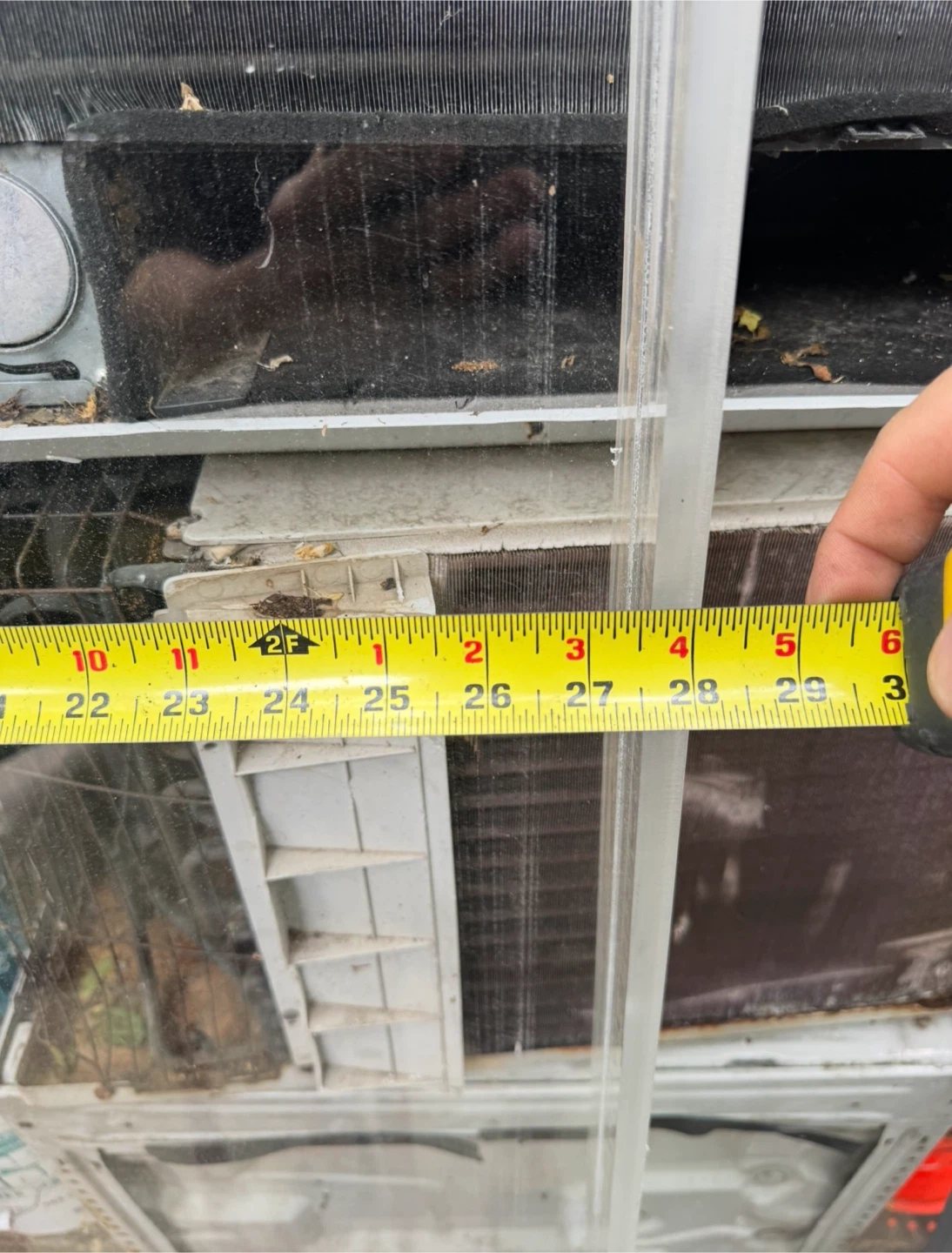 1/2” plexi glass 68x27 Clear Glass Panel