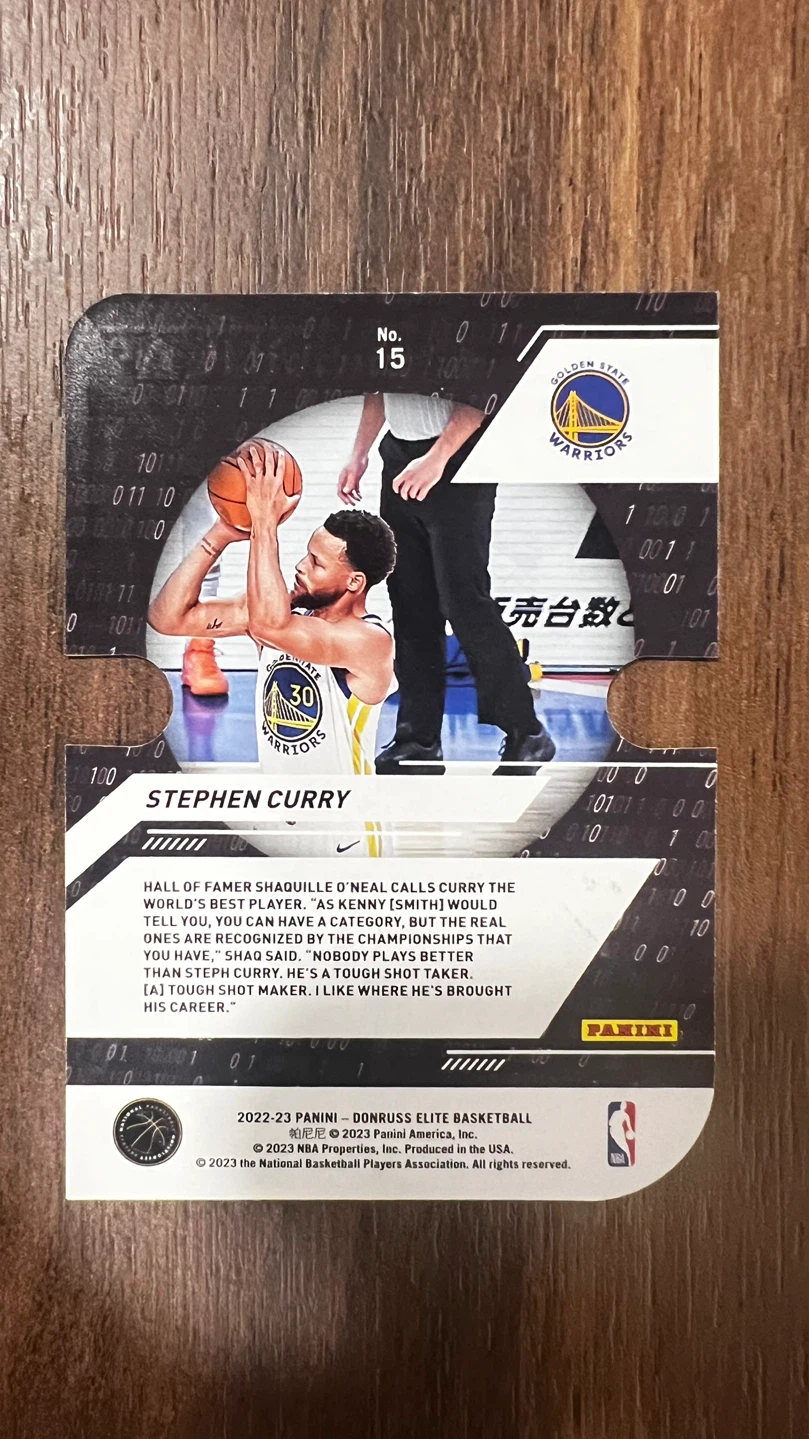 2022-23 Panini Donruss Elite Stephen Curry Card - photo 2