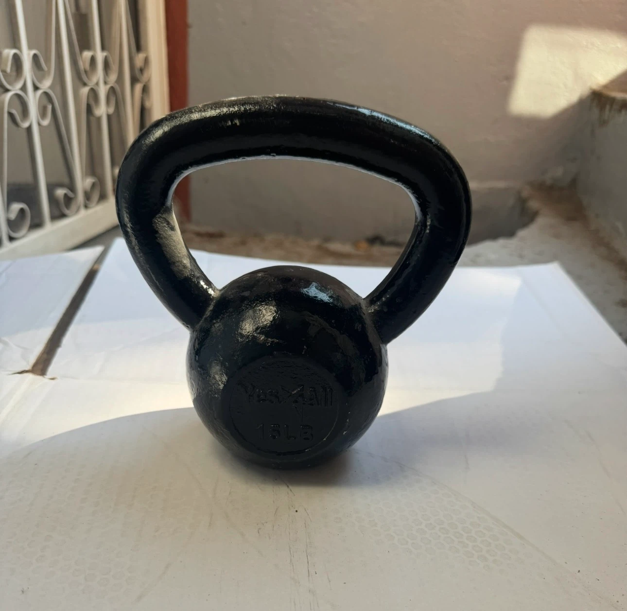 Yes4All 15lb Cast Iron Kettlebell - photo 2