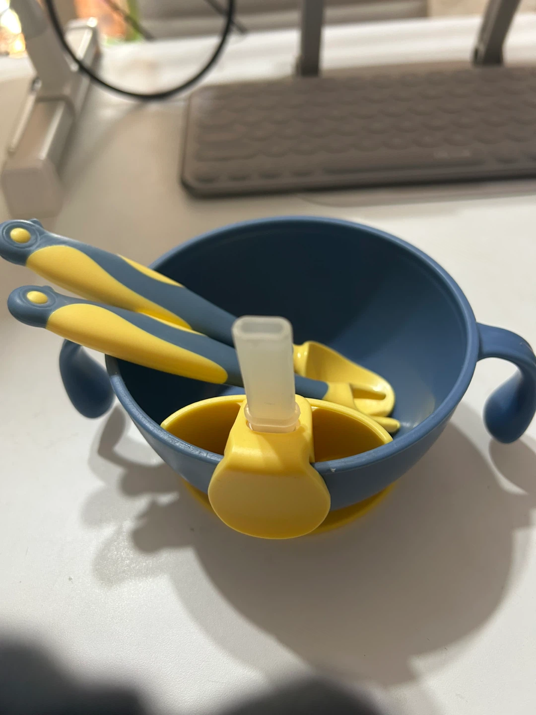 Toddler Feeding Bowl Set with Utensils - photo 2