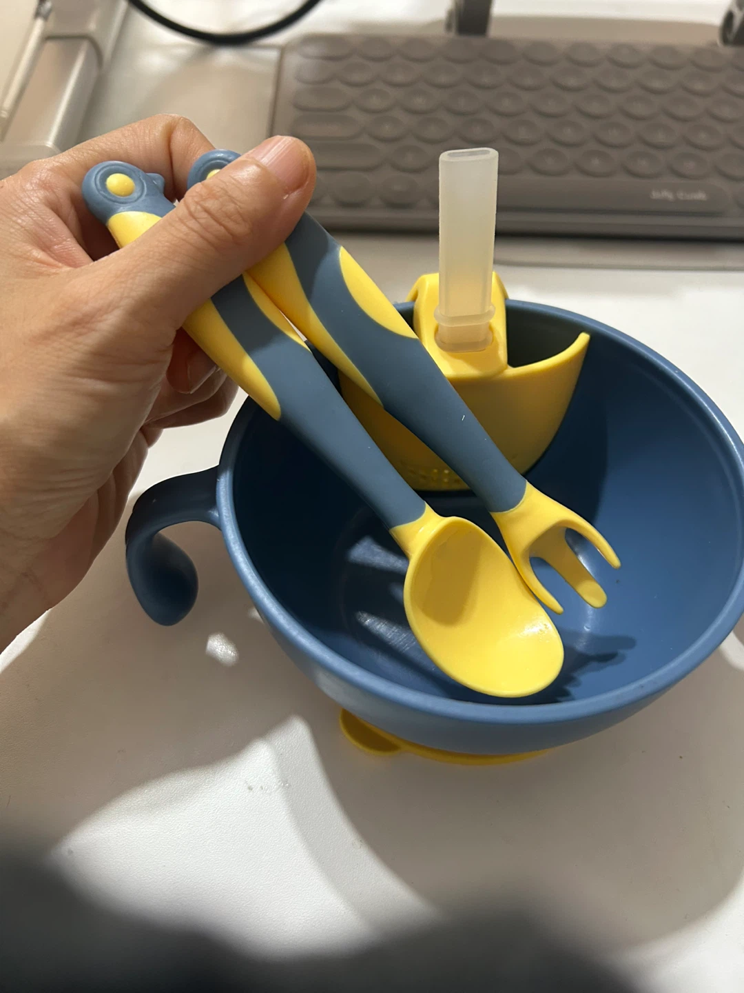 Toddler Feeding Bowl Set with Utensils - photo 5