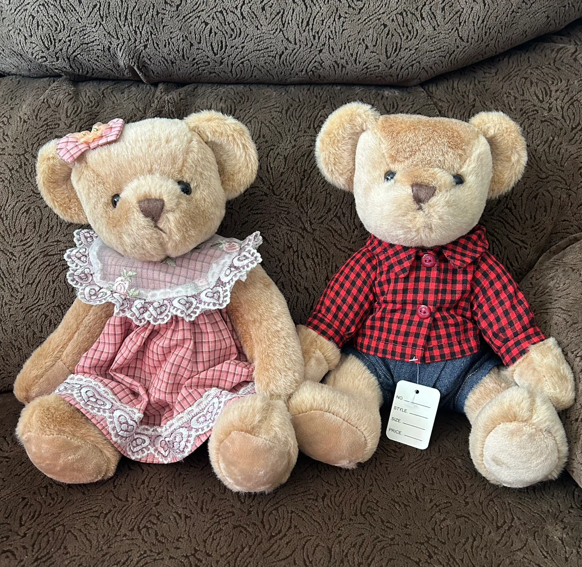 Brand New Pair of Stuffed Teddy Bears Arms and Legs can move