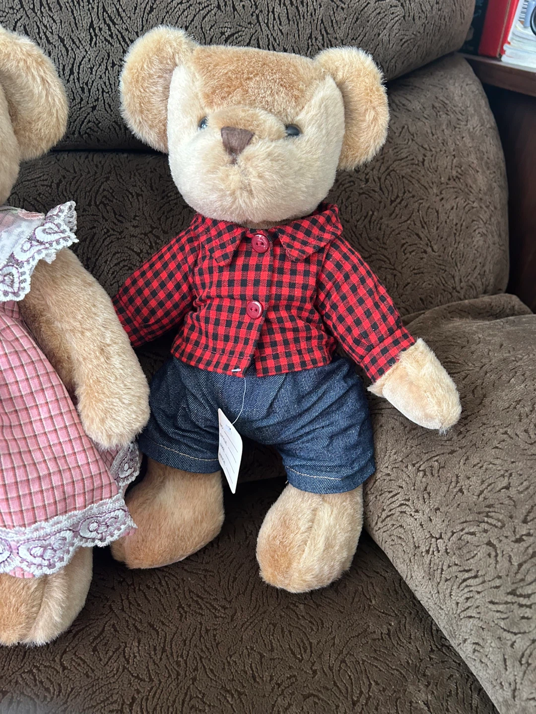 Brand New Pair of Stuffed Teddy Bears Arms and Legs can move - photo 4