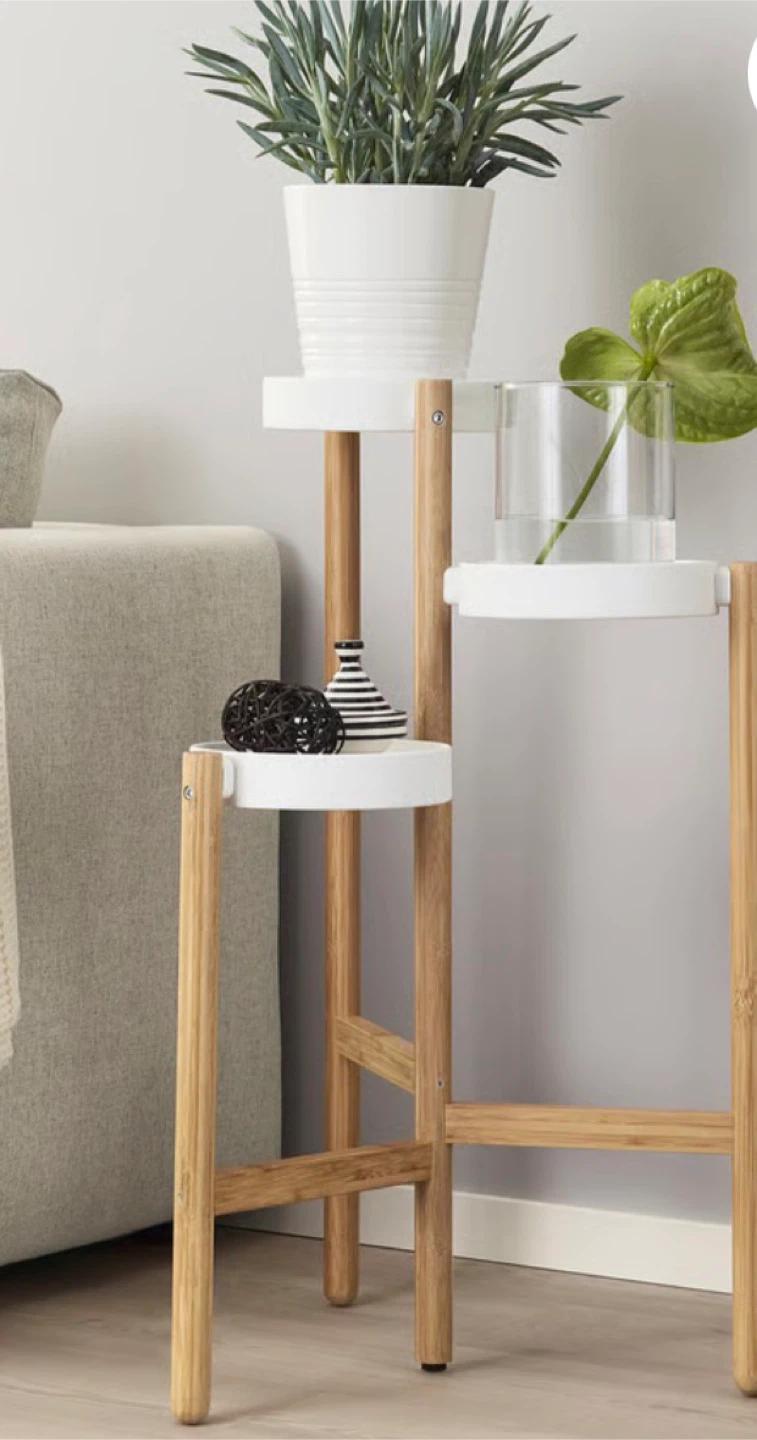 IKEA SATSUMAS Three-Tier Bamboo Plant Stand - photo 4