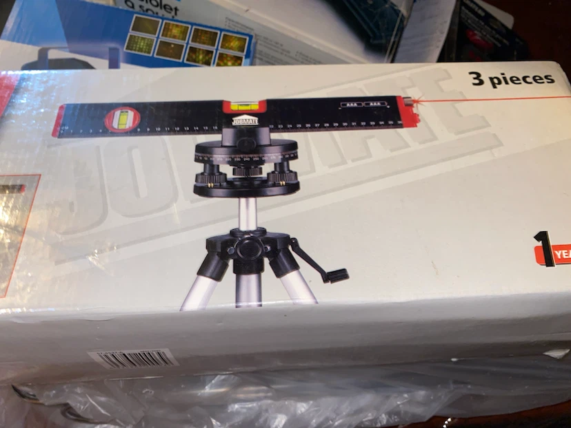 Jobmate Laser Level with Adjustable Tripod in box - photo 4