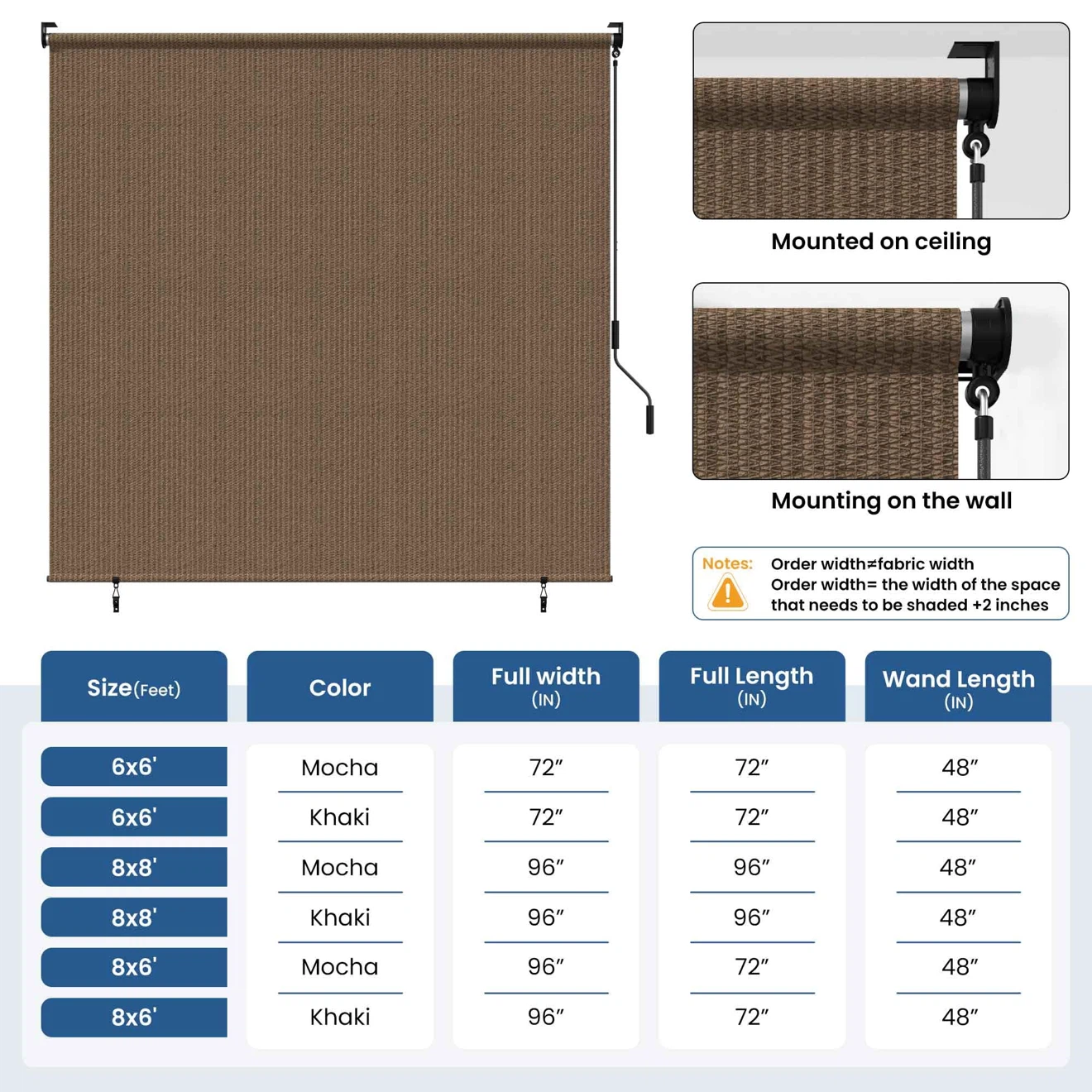 BRAND NEW Grandekor Outdoor Roller Shade - photo 5