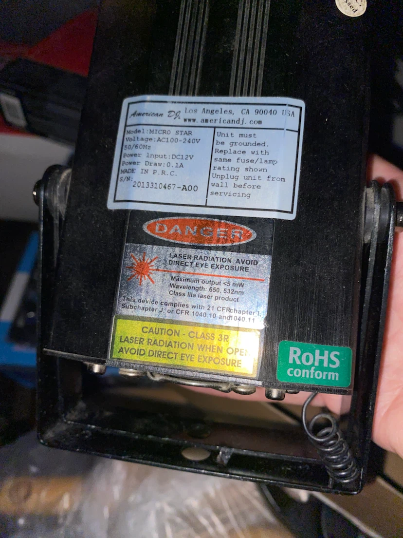 American DJ Micro Star Laser Light - photo 2