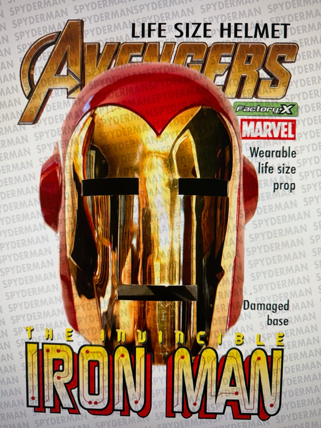 Factory X Iron Man Life Size Wearable Helmet