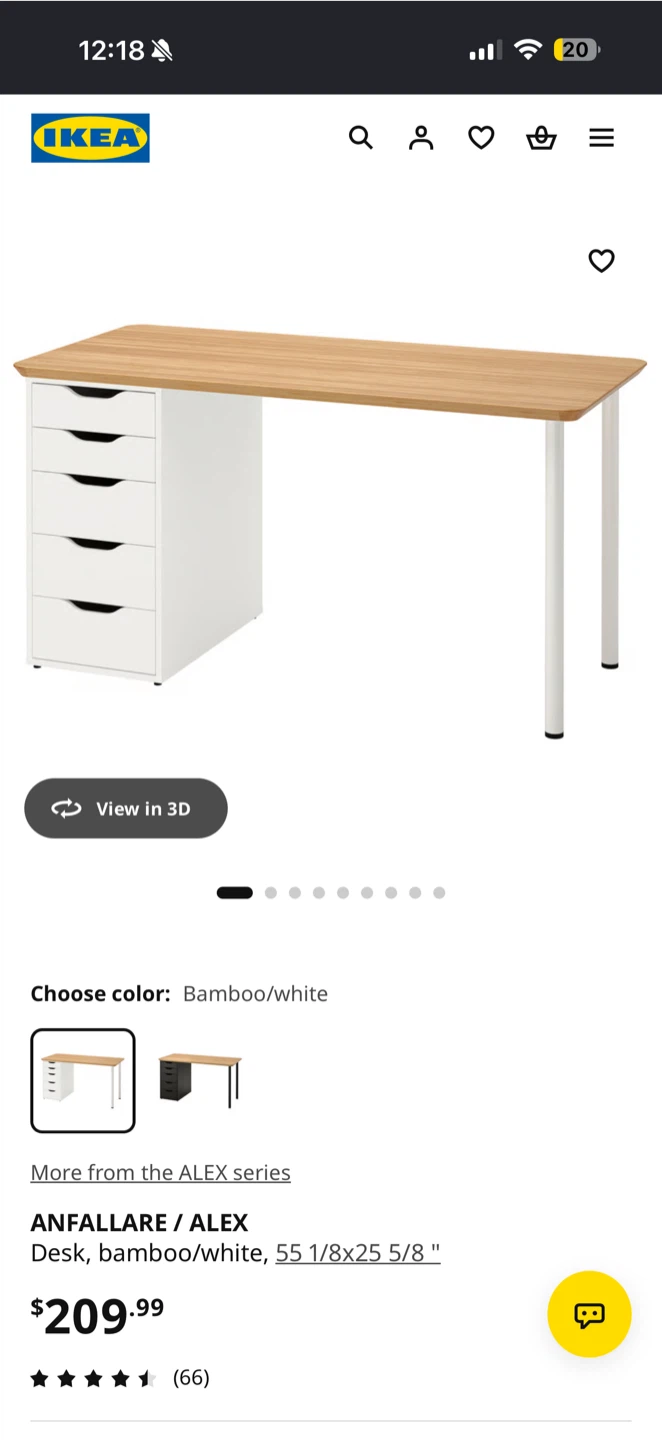 IKEA ANFALLARE / ALEX Desk - photo 2