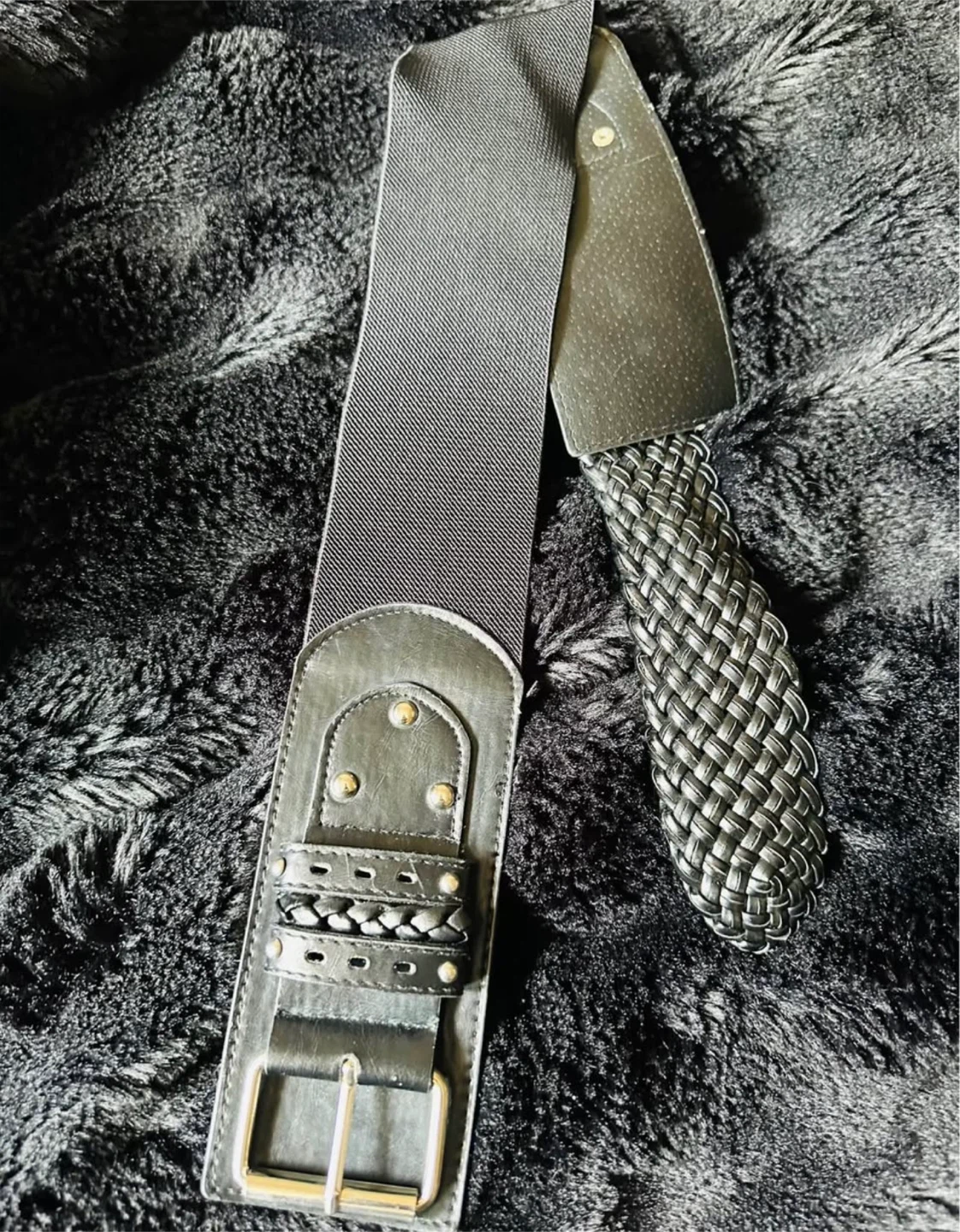 Black Elastic Waist Belt
