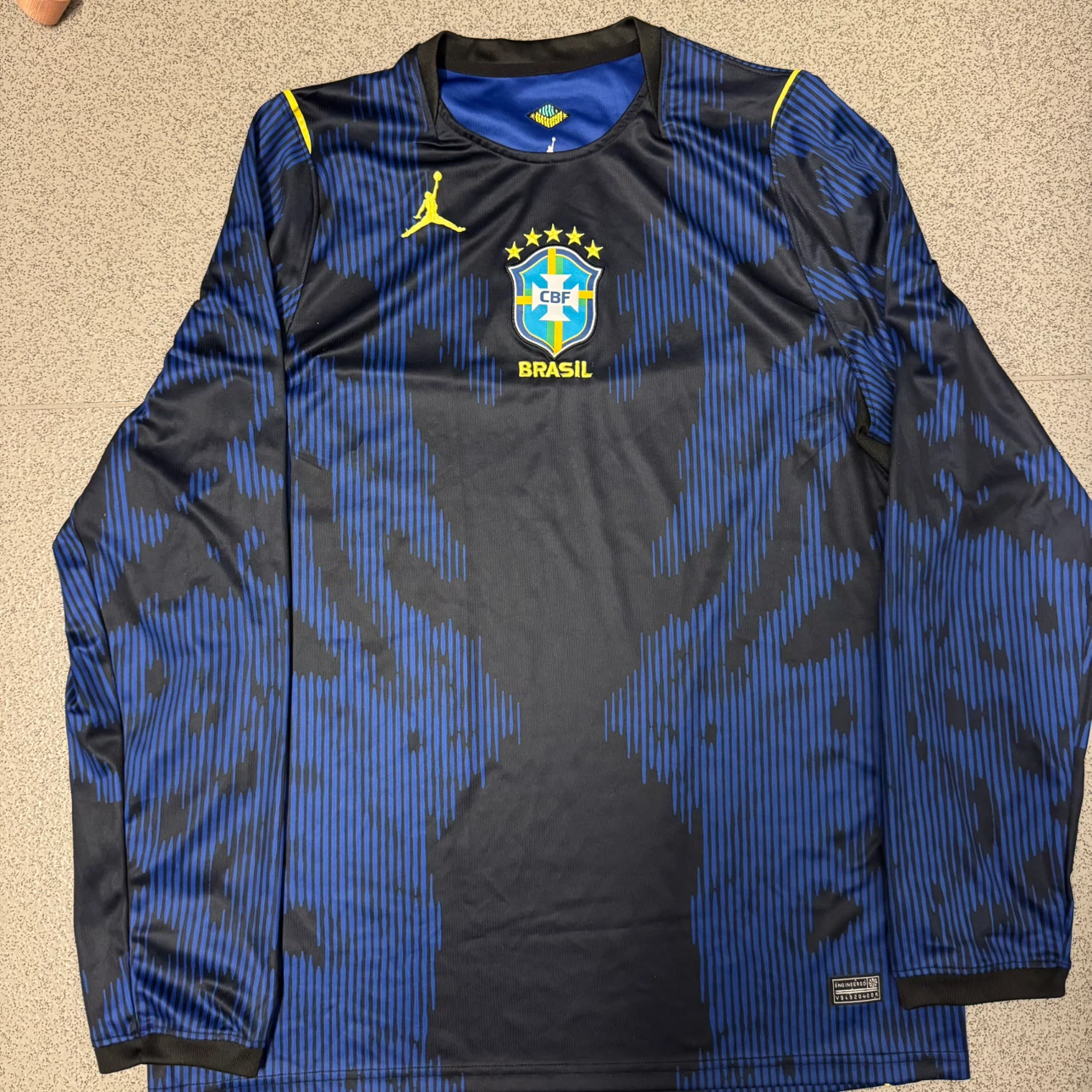 Jordan Brazil CBF Long Sleeve Jersey 3XL