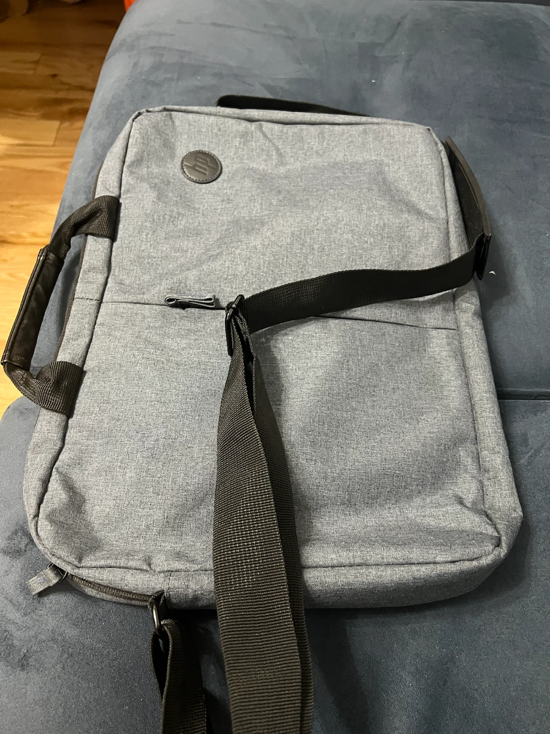 HP Gray Laptop Messenger Bag